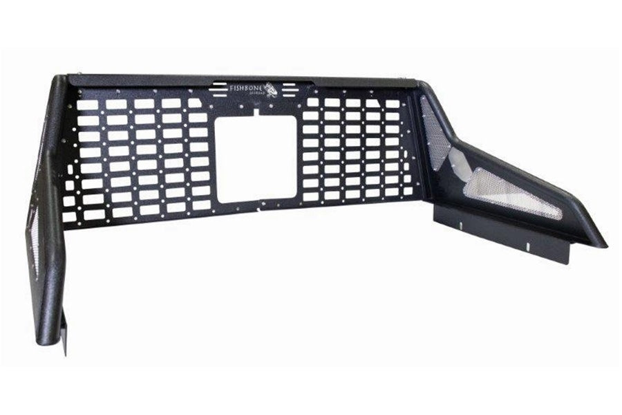 Jeep Gladiator JT Fishbone Offroad Chase Rack with Window Panel - Heavy Duty Truck Bed Rack for Off-Roading & Overlanding Adventures