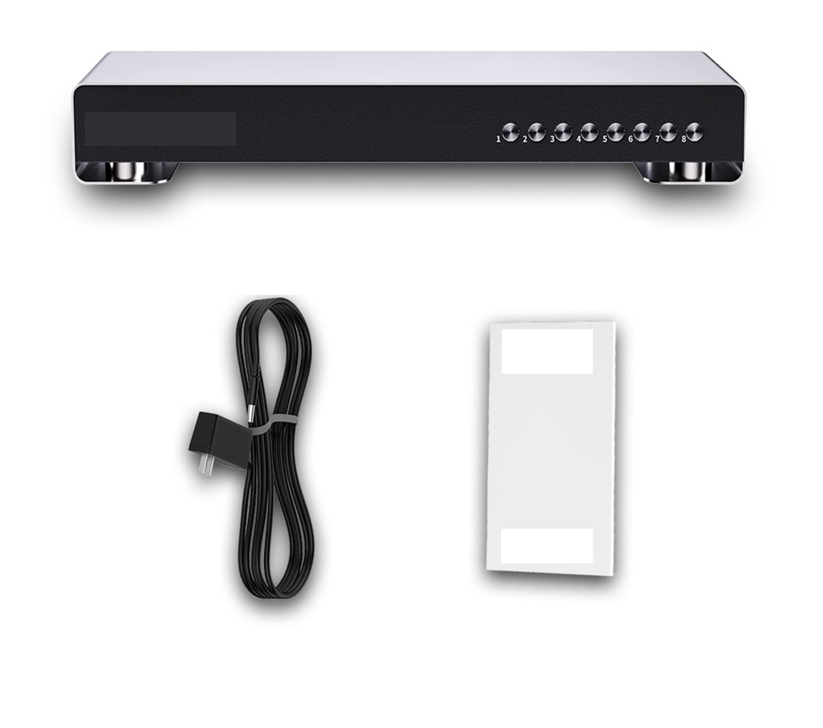 4K 8-Port KVM Switch - 8 In 1 Out HDMI Video Switcher for PC, Laptop, PS3/4/5 | Share Monitor, TV & Projector | Plug & Play USB Hub | Ideal for Home Office, Gaming & Multi-Device Workspaces