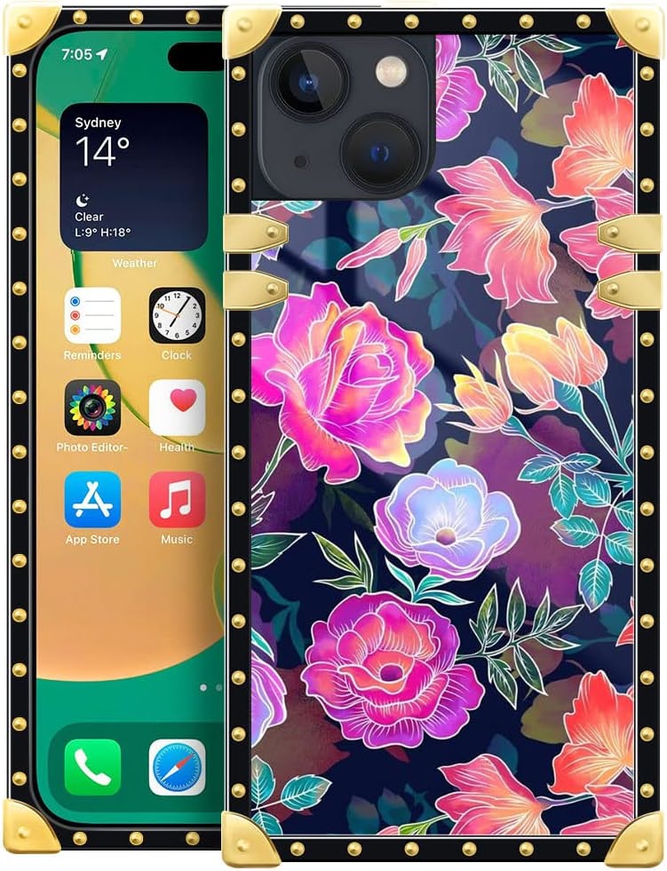 Premium Leopard Crown iPhone 14 Plus Case Cover - 6.7 Inch Shockproof Protective Phone Case for Women & Men | Perfect for Everyday Use, Travel & Outdoor Activities