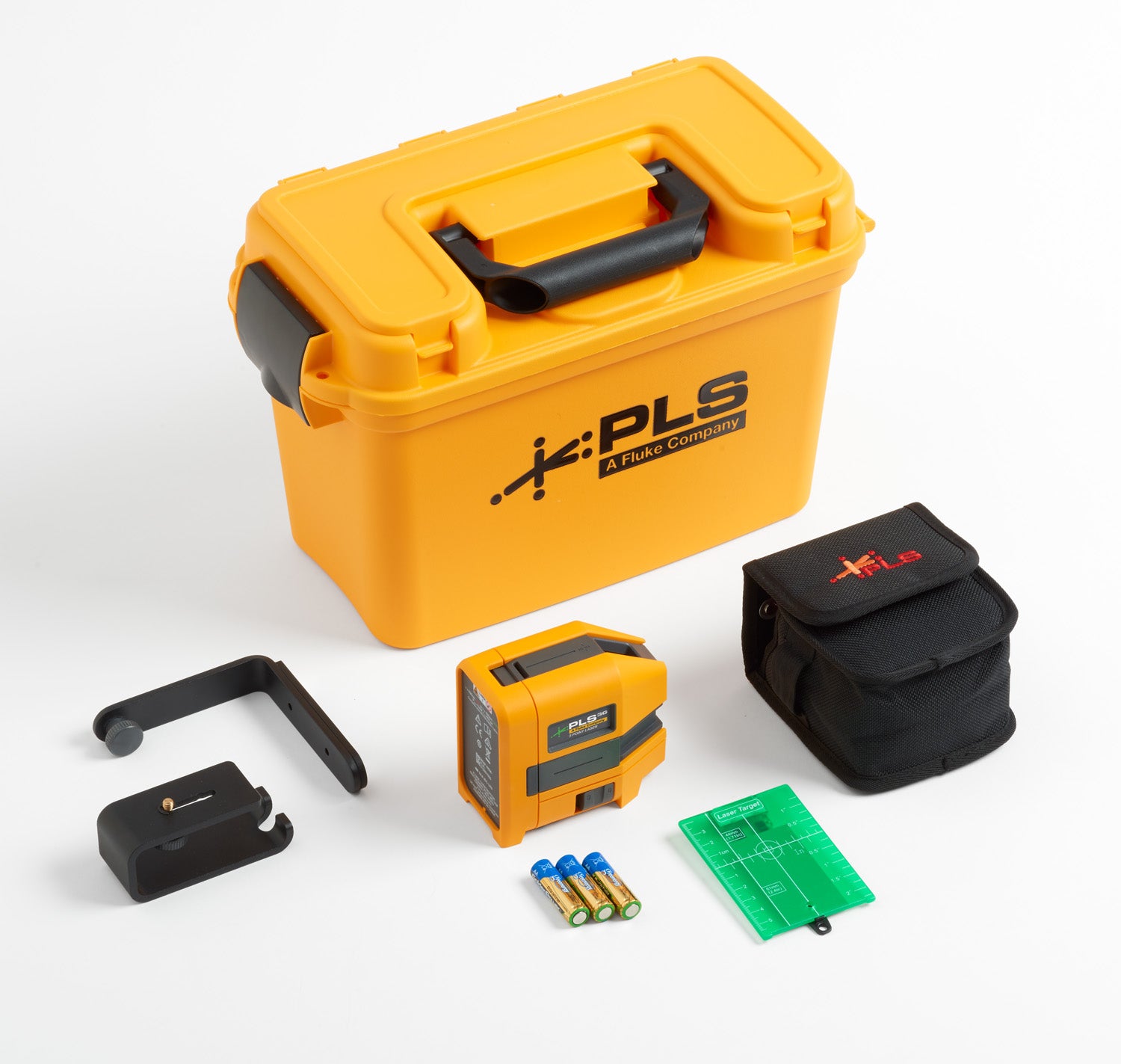Fluke PLS 3G KIT Green 3-Point Laser Level Kit - Professional Self-Leveling Laser for Construction, Alignment & Leveling Projects (Indoor/Outdoor Use)