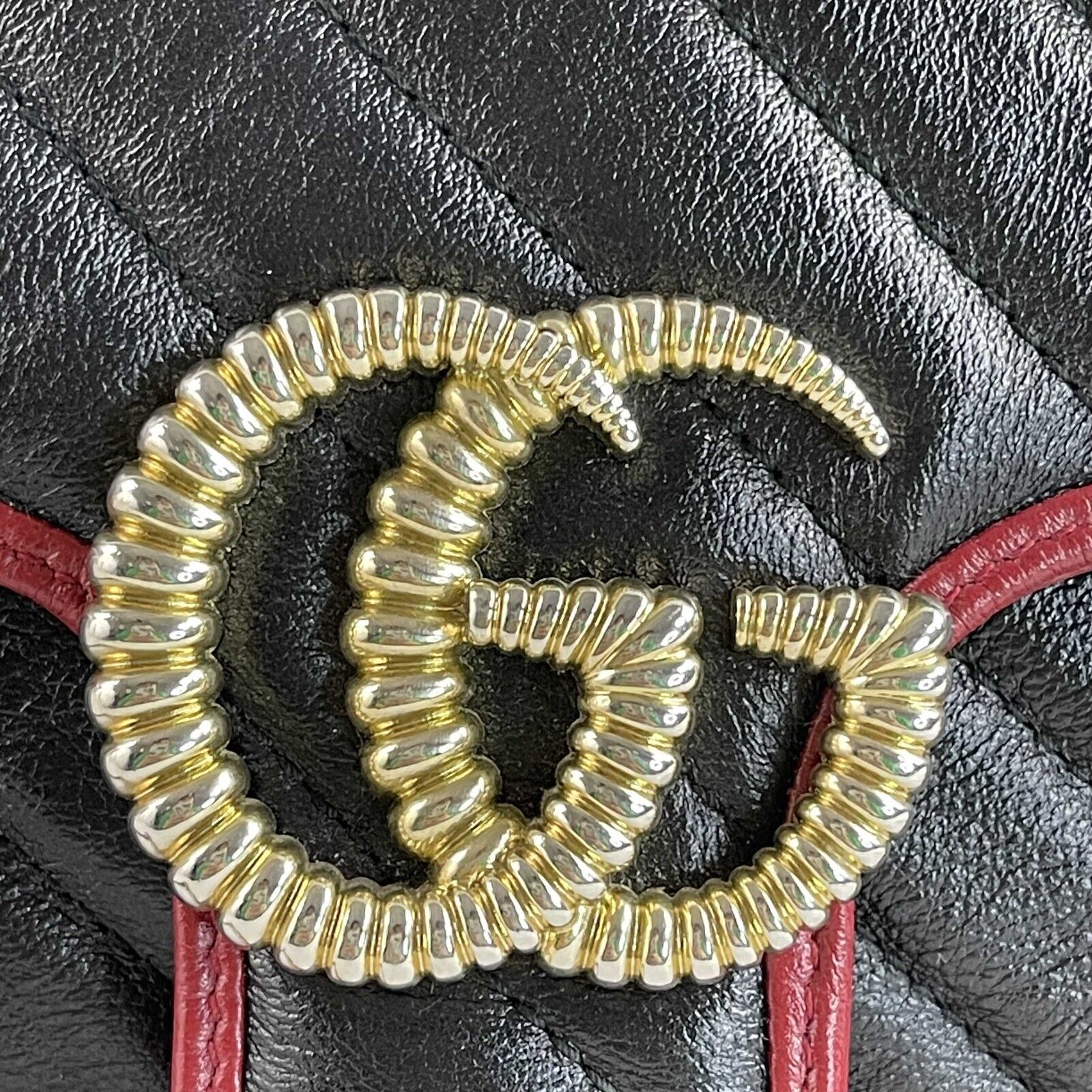 Gucci GG Marmont Small Diagonal Quilted Leather Crossbody Bag - Luxury Designer Handbag for Women, Perfect for Date Night & Evening Events