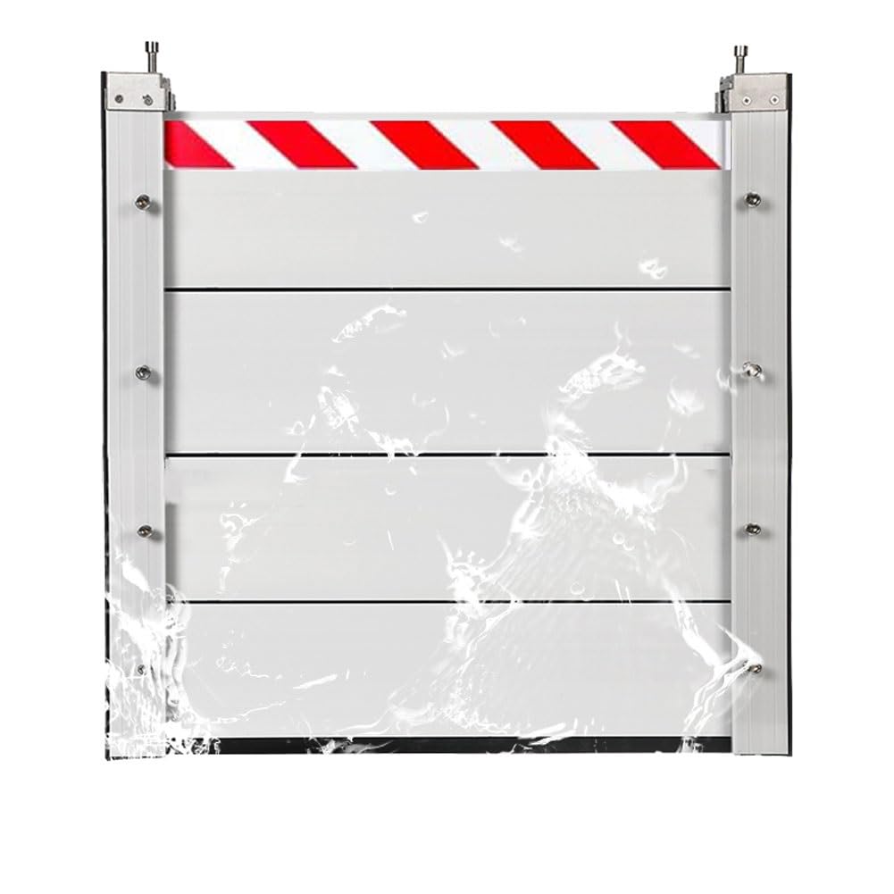 Aluminum Flood Barrier - Removable Water Stopper Shield for Basement Protection | Heavy Duty Flood Prevention Board | Temporary Dam for Home & Commercial Use | Perfect for Storm Season & Emergency Flood Control