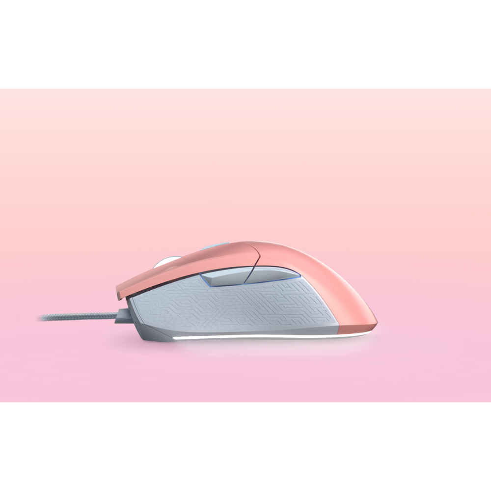 ASUS ROG Gladius II Origin PNK Edition Gaming Mouse - 12,000 DPI, RGB Lighting, Ergonomic Design for PC Gamers - Perfect for FPS, MOBA & Esports Tournaments