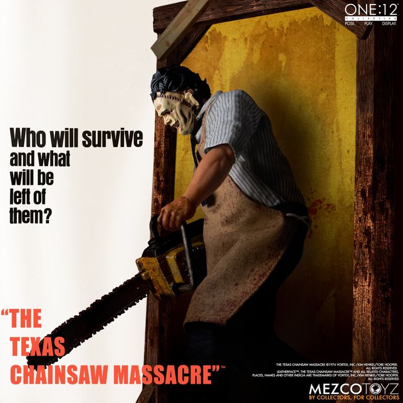 The Texas Chainsaw Massacre (1974) Leatherface Deluxe Edition One:12 Scale Action Figure - Horror Movie Collectible for Display & Fan Collections