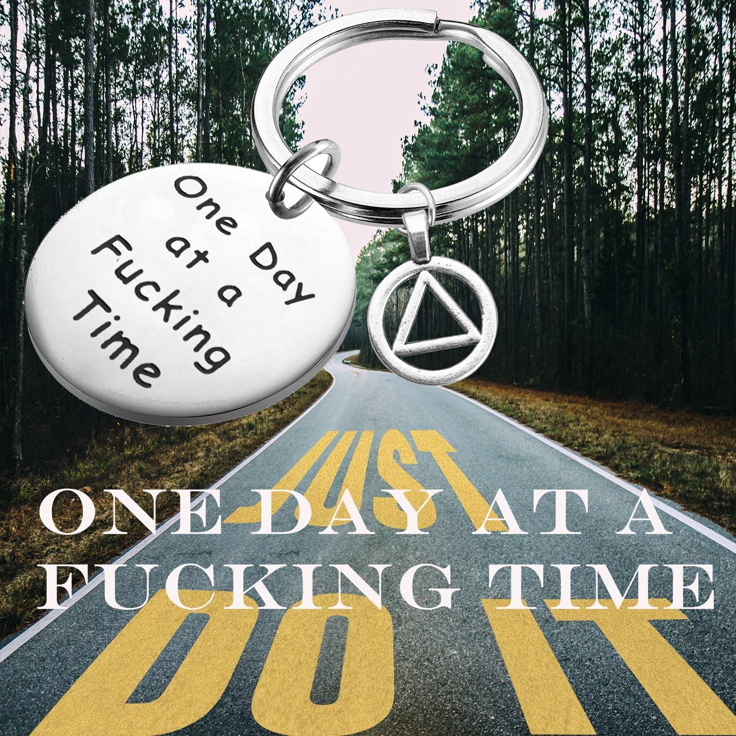 TGBJE One Day At A Time Bracelet - Motivational Sobriety Gift for Addiction Recovery, AA & NA Support Jewelry - Perfect for 12-Step Meetings & Daily Encouragement