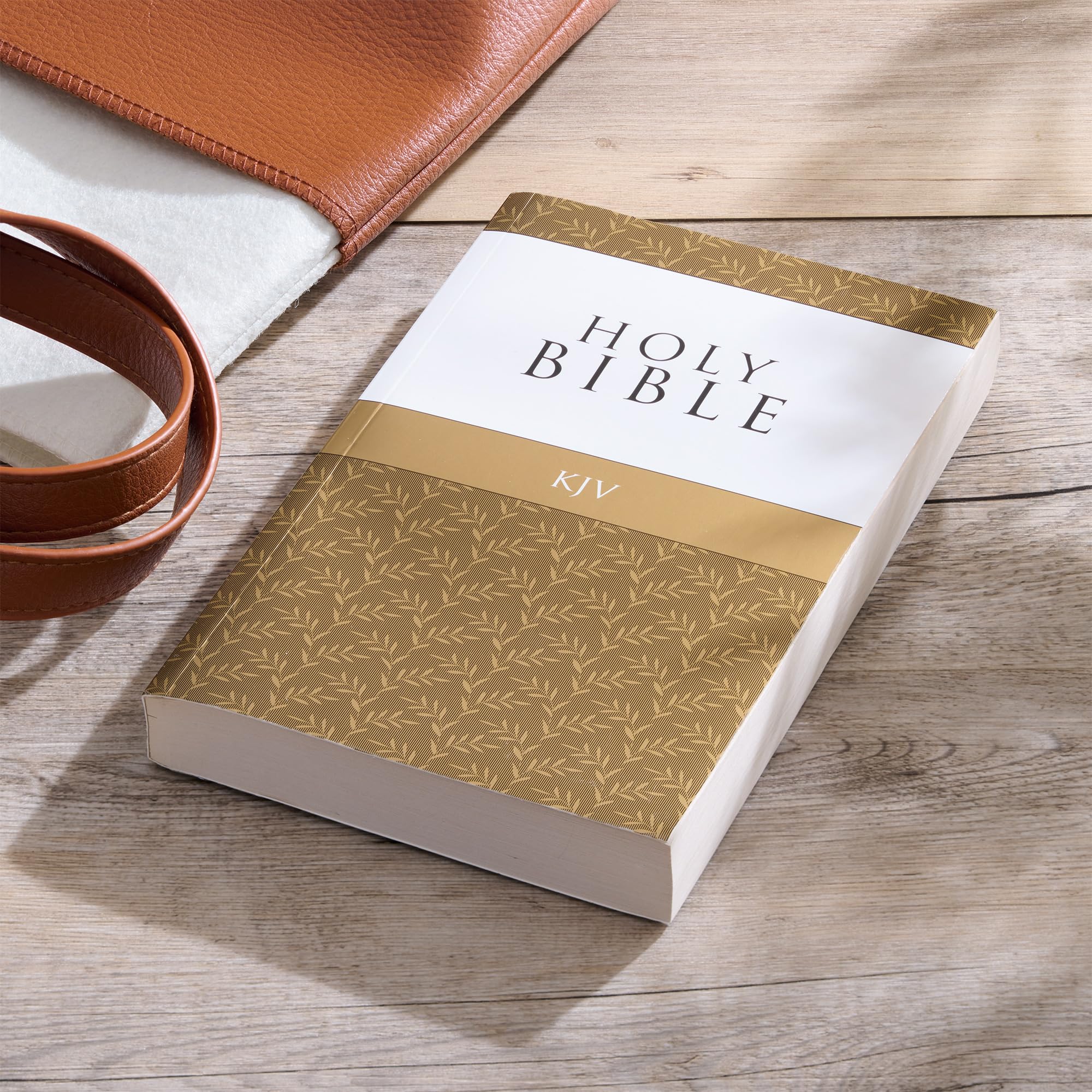 KJV Holy Bible - Softcover King James Version with Antique Gold Olive Branch Design | Perfect for Church Outreach, Bible Study & Gifts | KJV Outreach Editions