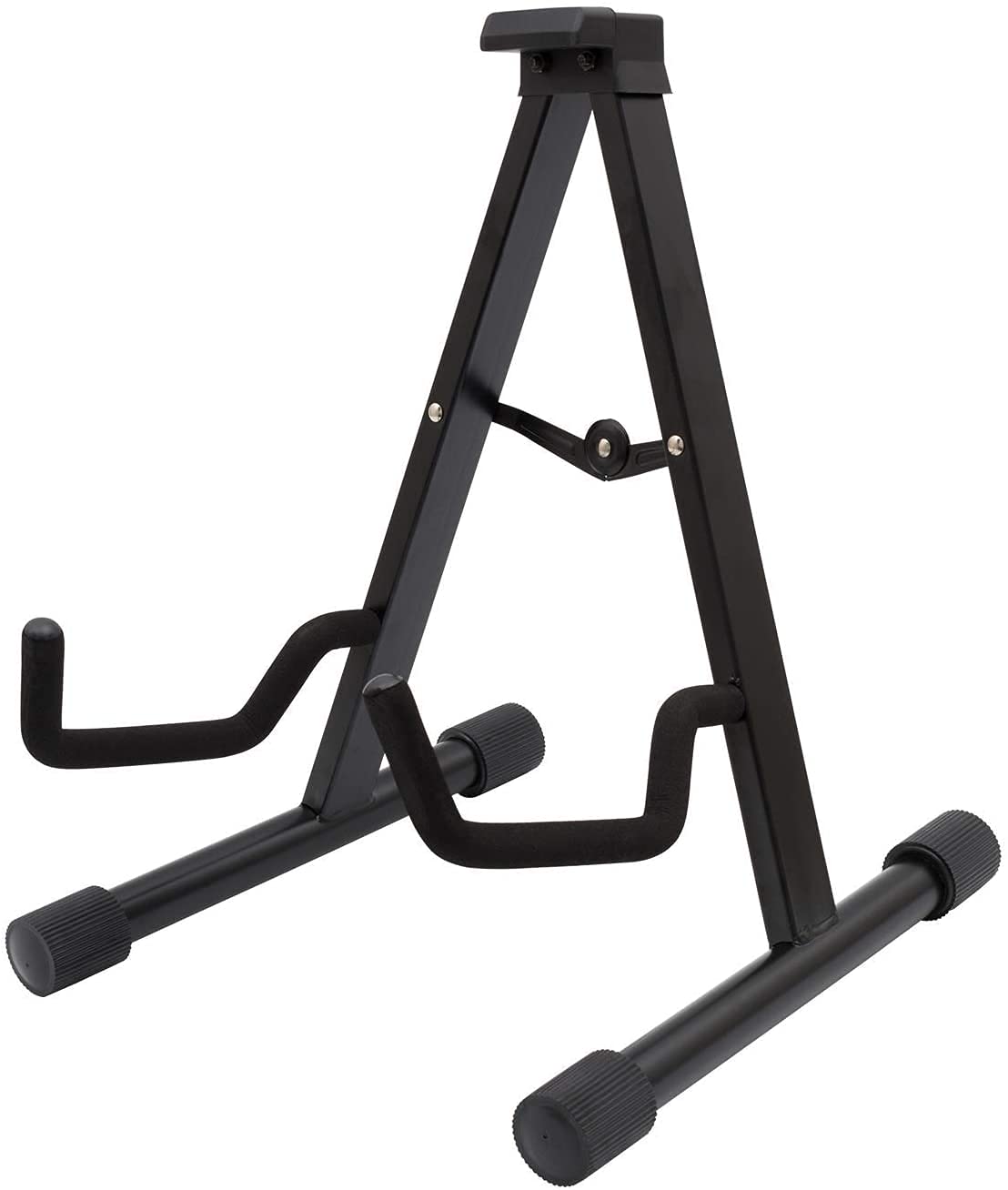 EASTROCK Professional Adjustable Black Tripod Guitar Stand for Acoustic, Electric & Bass Guitars - Portable & Stable A-Frame Design - Perfect for Home, Studio & Live Performances