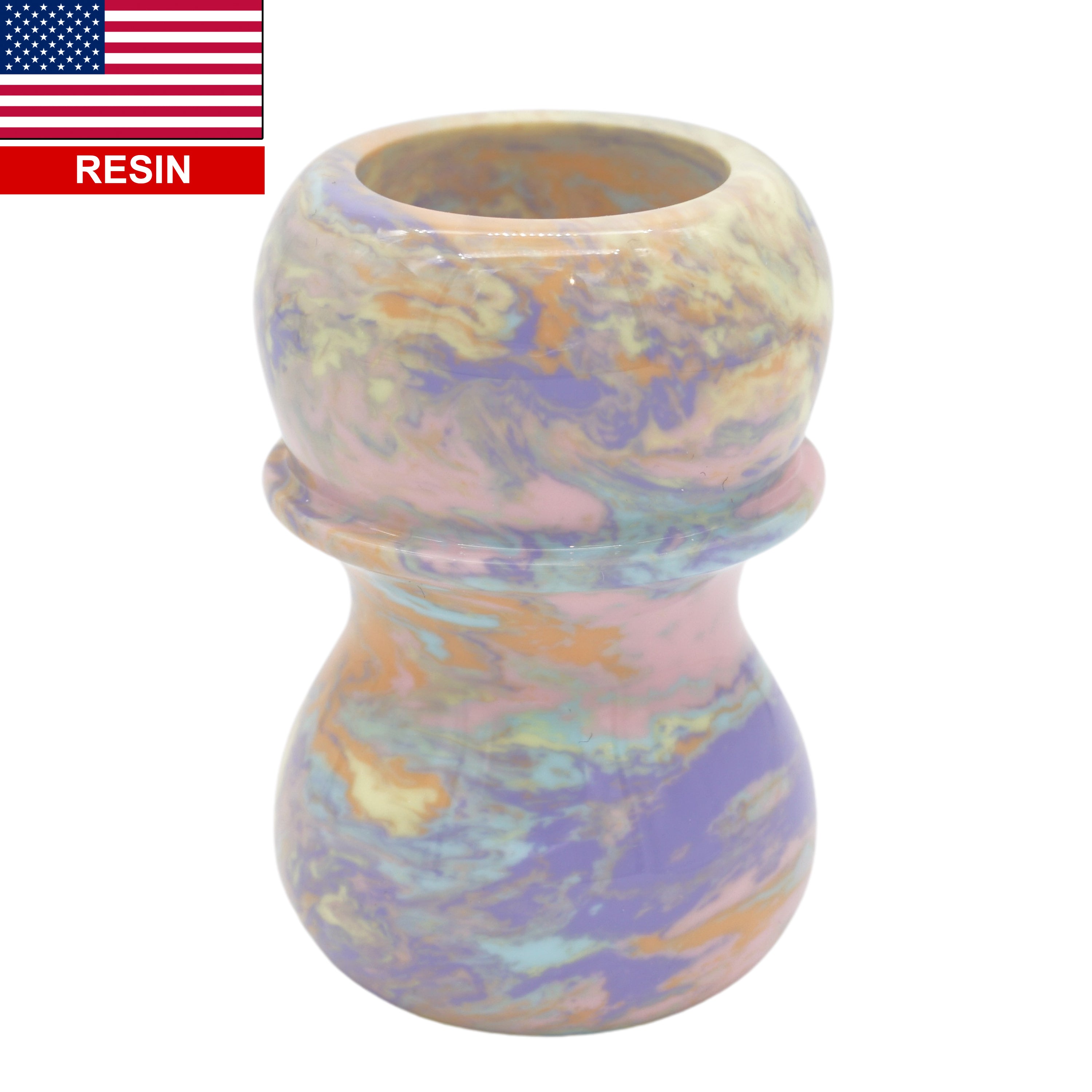 Handmade Pastel Tie Dye Shaving Brush Handle - Fits 24mm & 26mm Knots - Perfect for Wet Shaving, Grooming Kits & Luxury Bathroom Accessories