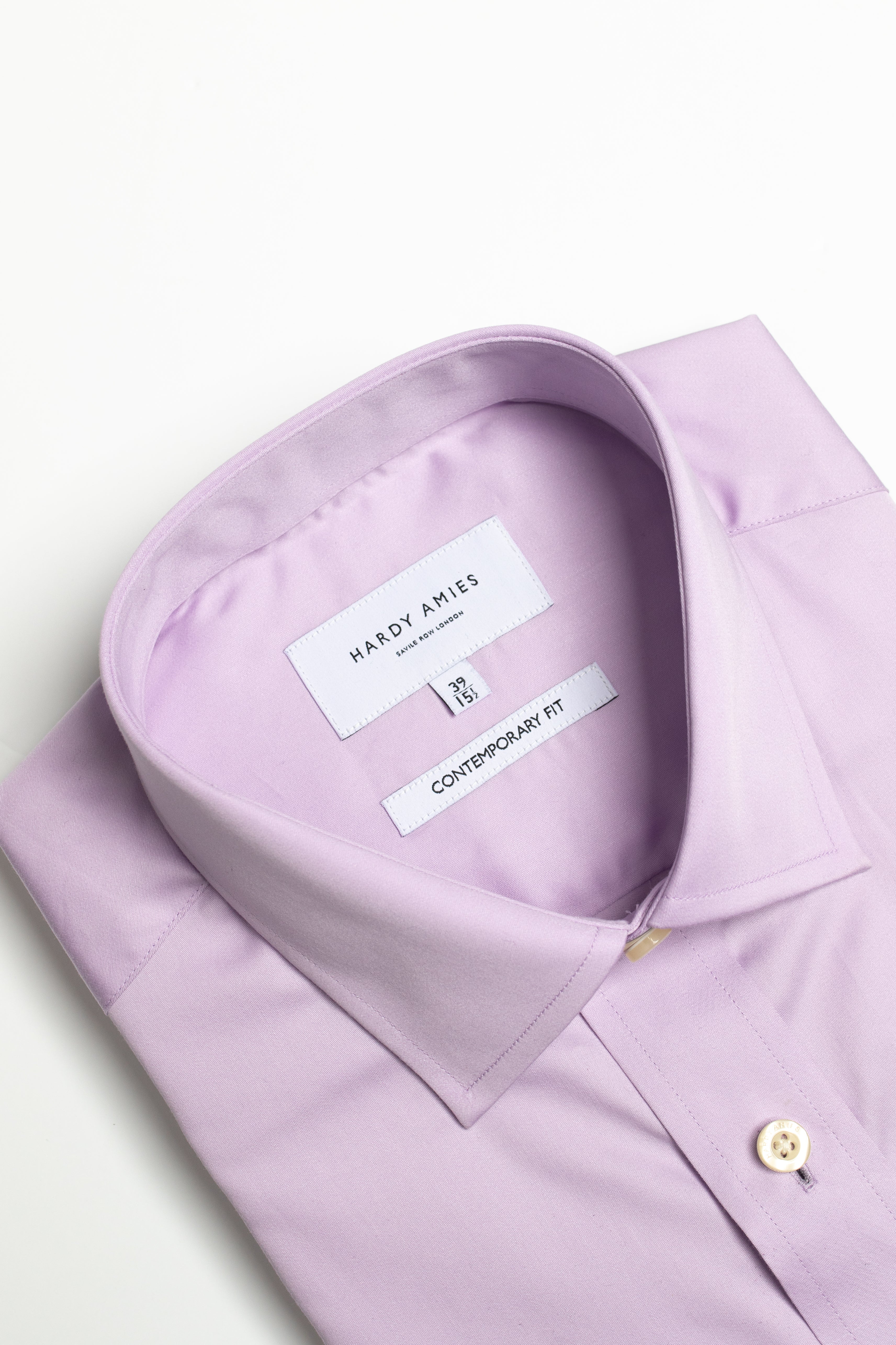 Lilac Plain Poplin Shirt for Women - Contemporary Fit Button Down Blouse for Office, Casual & Spring Outfits | Lightweight Breathable Work Shirt