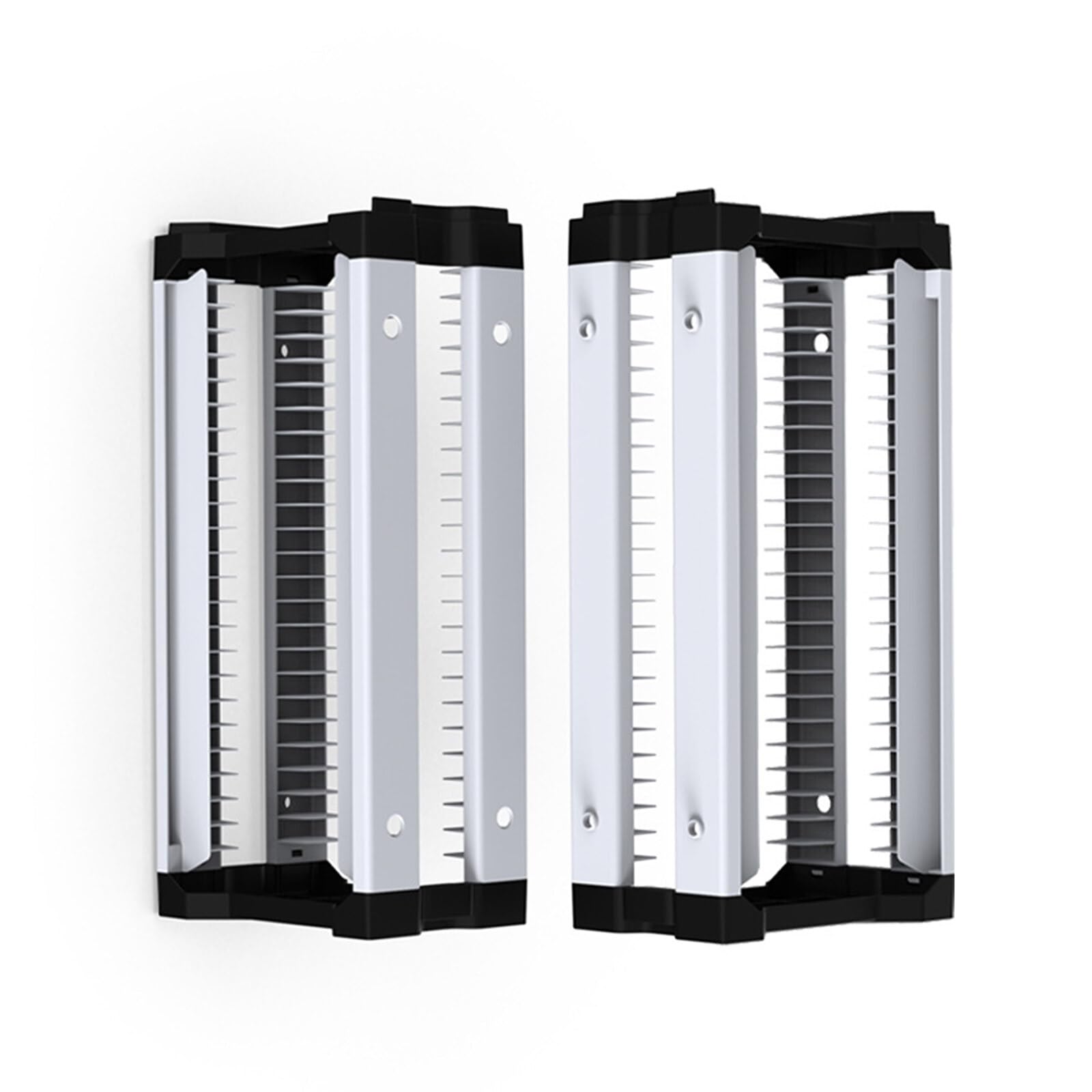 iFCOW PS5 Game Storage Tower - Organizer Stand with 2 Hooks Holds 23 Game Discs - Perfect for PS5 Console Accessories & Living Room Organization