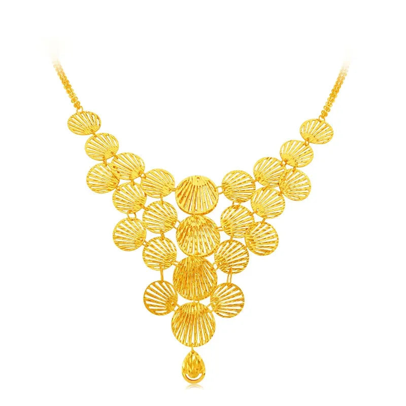 24K Pure Gold Necklace Real AU 999 Solid Gold Chain for Women - Elegant Classic Trendy Jewelry Gift for Birthday, Anniversary & Party | Durable & Hypoallergenic Fine Jewelry