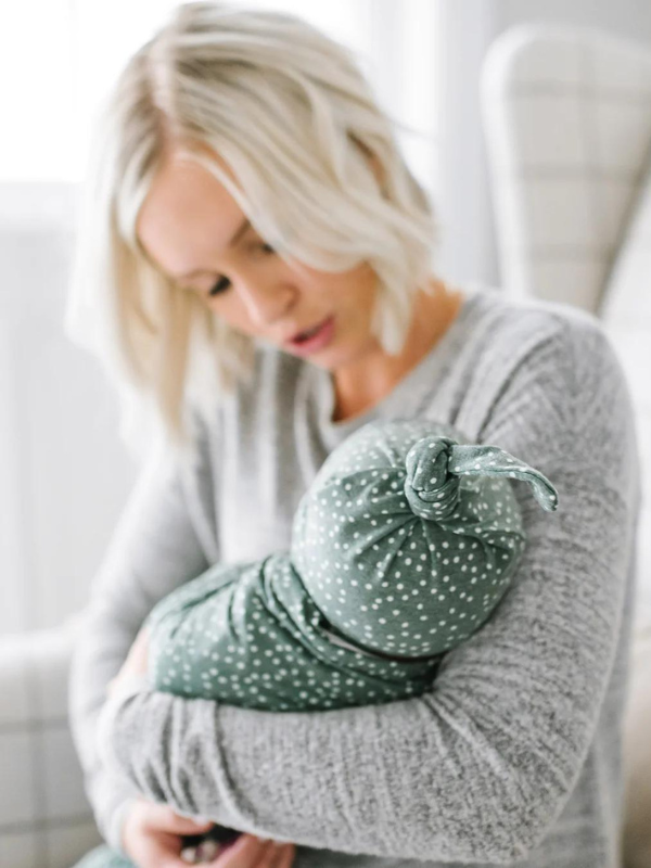Copper Pearl Juniper Newborn Top Knot Hat - Soft & Stylish Baby Beanie for Newborns & Infants - Perfect for Photography, Holidays & Special Occasions