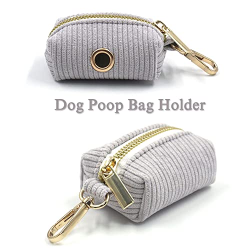 Personalized Dog Collars with Name Engraved - Custom Stripe Velvet Collar with Gold Metal Buckle for Small Medium Large Dogs - Matching Leash & Bow Tie Set - Perfect for Daily Walks, Training & Gifts