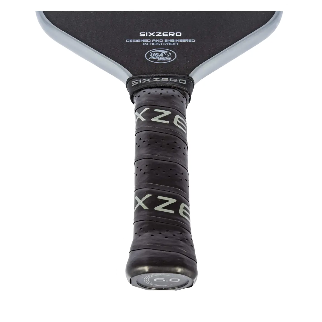 Six Zero Infinity Edgeless Black Diamond Power Pickleball Paddle - Premium Carbon Fiber Paddle for Competitive Play & Recreational Games - Perfect for Tournaments, Backyard Play & Gifting