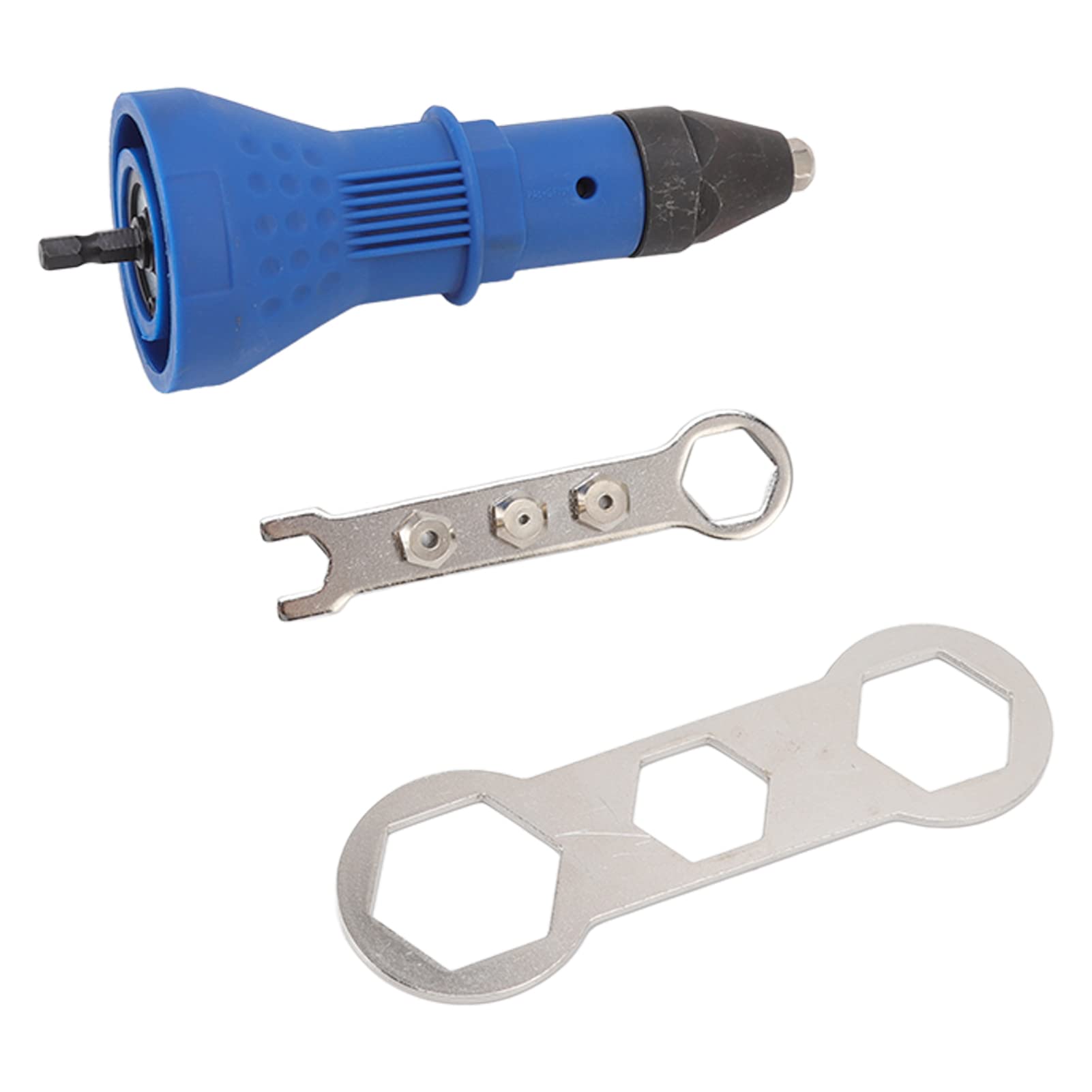 Electric Rivet Gun Adapter - 155mm Rivet Drill Converter for DIY, Woodworking & Metalworking | ABS Power Tool Accessory for Home Projects & Professional Use