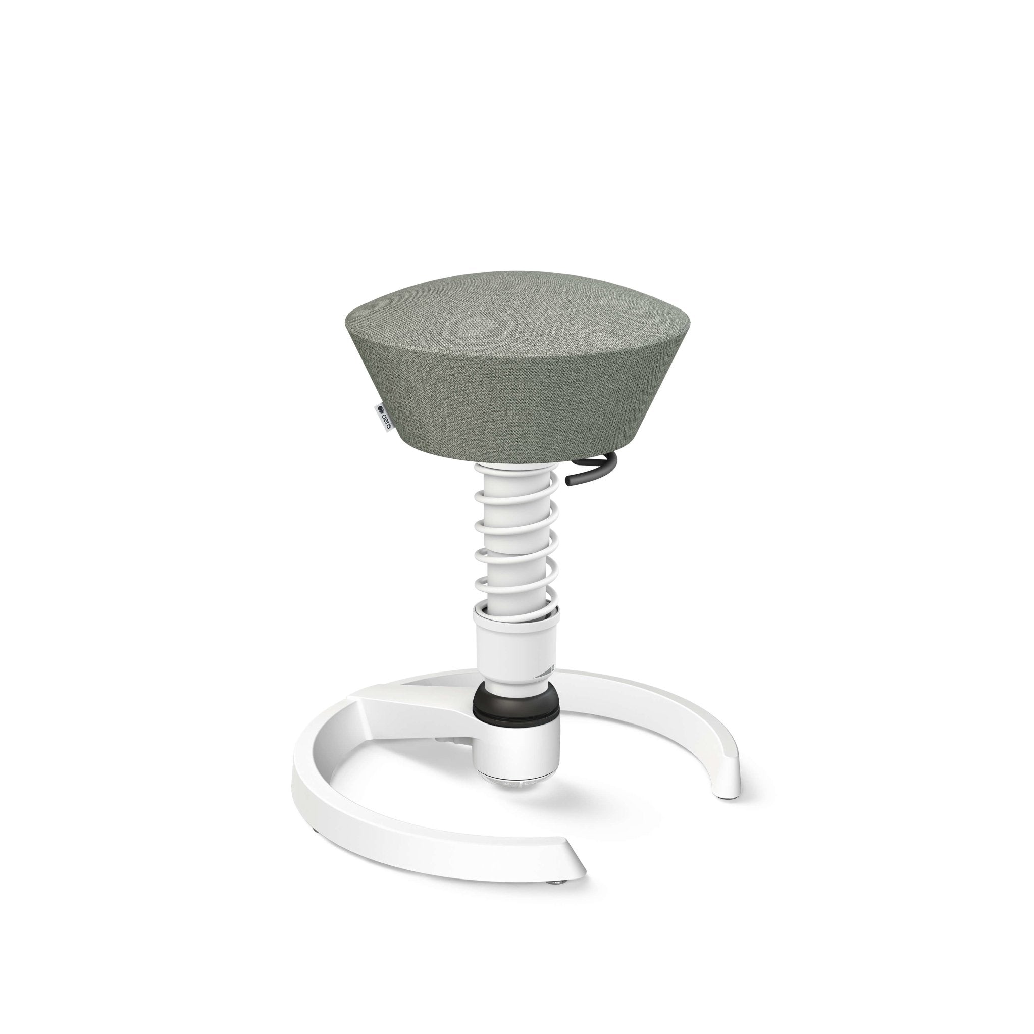 Aeris Swopper Active Sitting Stool - Ergonomic Glider Chair for Office & Home, White - Perfect for Desk Work, Gaming & Posture Support