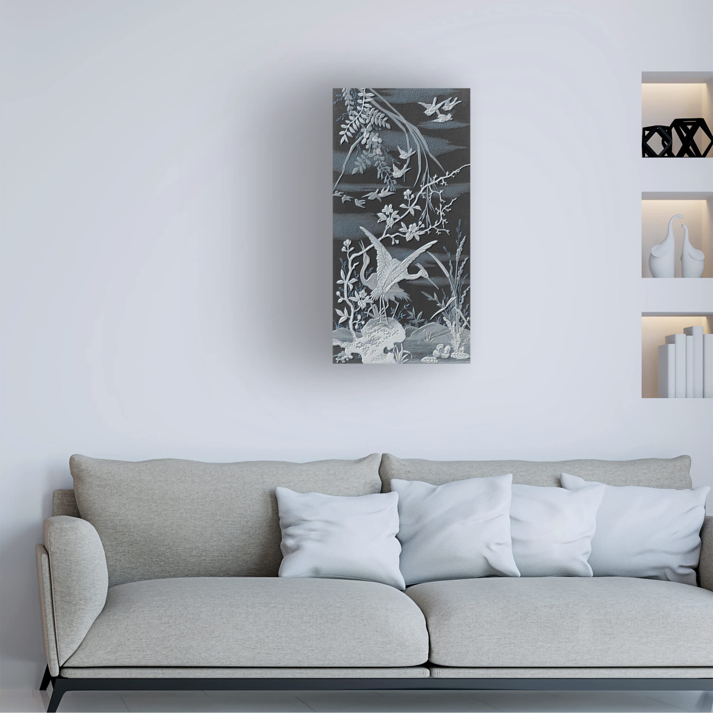 Stellar Design Studio 'Nature Panel I' Canvas Wall Art - Handmade Landscape Painting for Living Room, Bedroom & Office Decor
