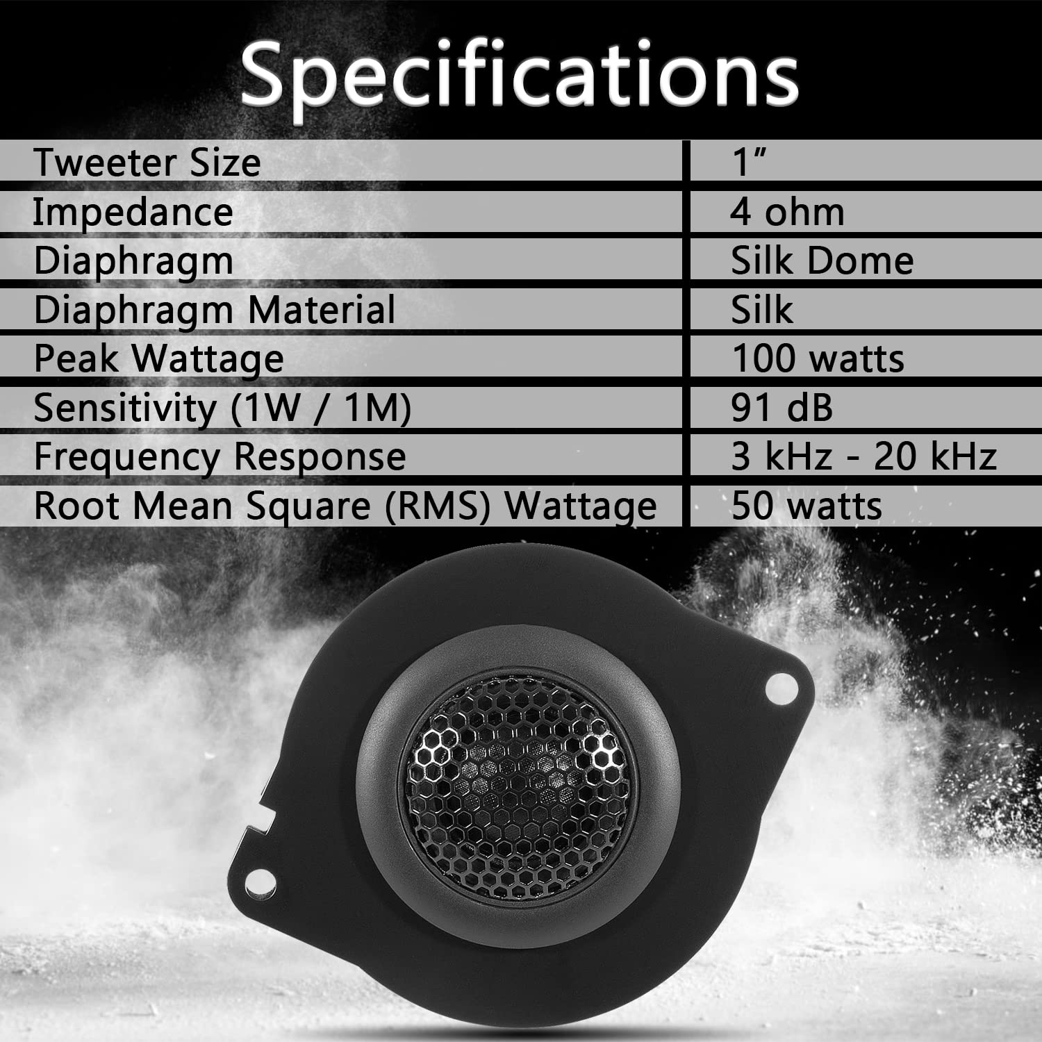 Bonbo 2PCS Silk Dome Super Tweeters - High-End Component Tweeters for Jeep Wrangler JL/JLU, Gladiator JT (2018-2022) | Premium A-Pillar & Roof Speakers for Enhanced Audio Surround | Perfect for Off-Road Adventures & Car Audio Upgrades