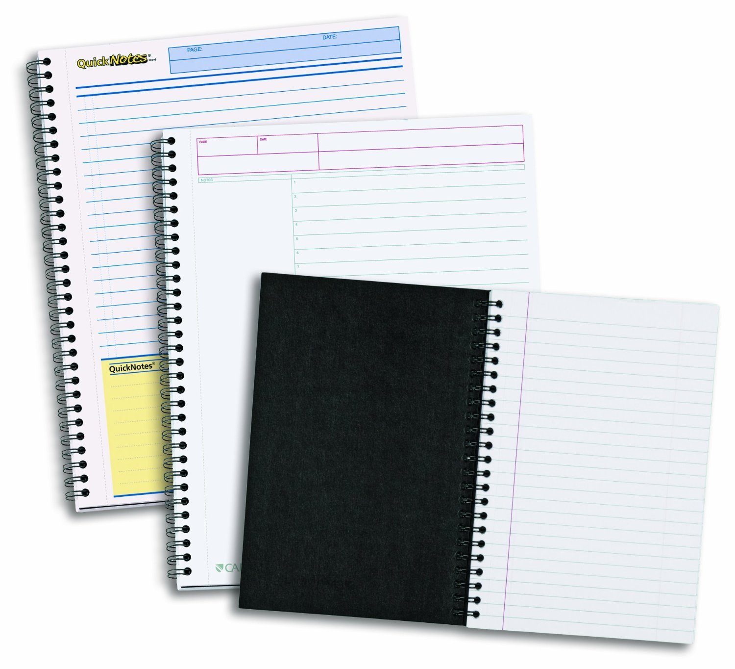 2-Pack Mead 06066 Cambridge Limited QuickNotes Business Notebooks - Premium College Ruled Writing Journals for Office, School & Meeting Notes (5