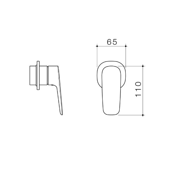 Caroma Contura II Bath and Shower Mixer Trim Kit in Brushed Nickel - Modern Bathroom Faucet for Spa-Like Shower Experience