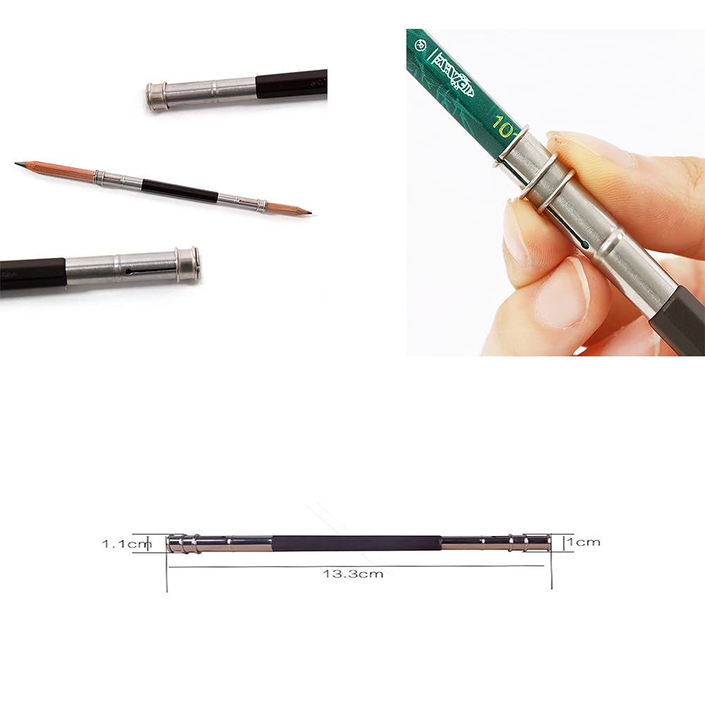 32-in-1 Blending Stumps & Tortillions Set for Artists - Sketch Sandpaper Pencils, Sharpener Pointer, Extension Tool, Kneaded Eraser, Two-Hole Sharpener & Painting Gloves - Perfect for Drawing, Sketching & Blending Techniques