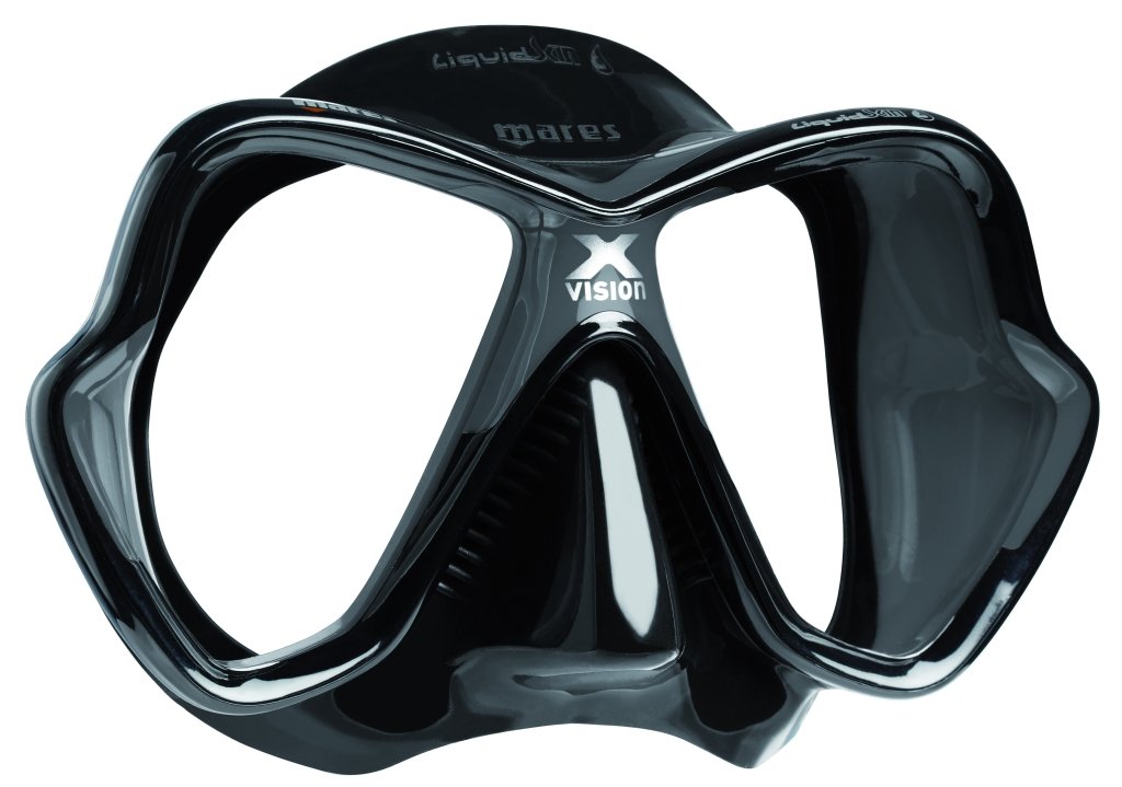 Mares X-Vision Ultra LS Two Window Scuba Diving Mask - Clear Lens for Snorkeling, Spearfishing & Free Diving - Comfortable Low Volume Design for Underwater Adventures
