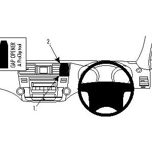 ClicOn No Holes Center Dash Mount for Toyota Kluger 2008-2013 | Universal Car Phone Holder | Perfect for GPS Navigation & Hands-Free Driving