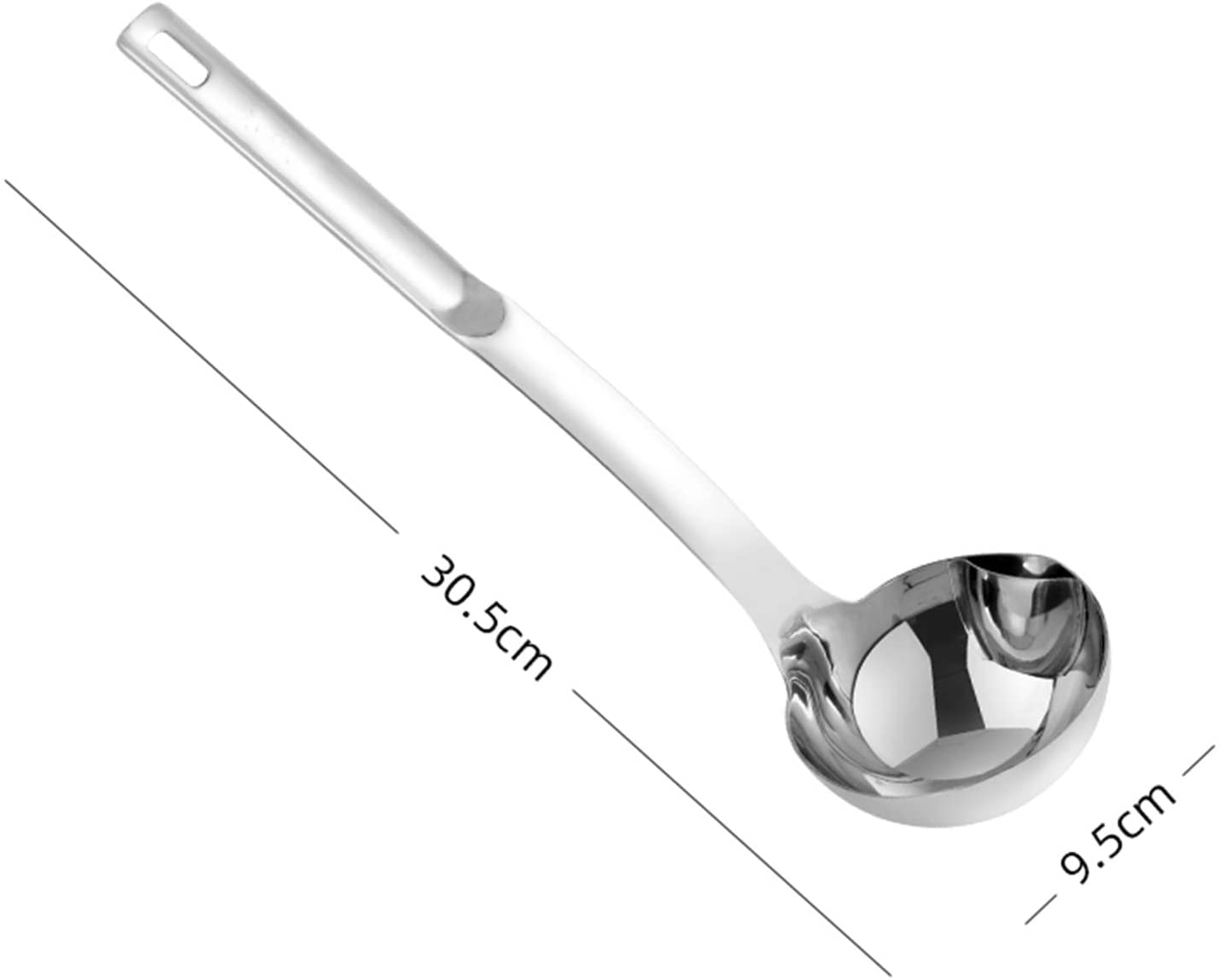 Stainless Steel Oil Soup Separating Spoon - Durable & Easy to Clean Kitchen Tool for Hot Pot, Pho, Ramen, Stew & Home Cooking