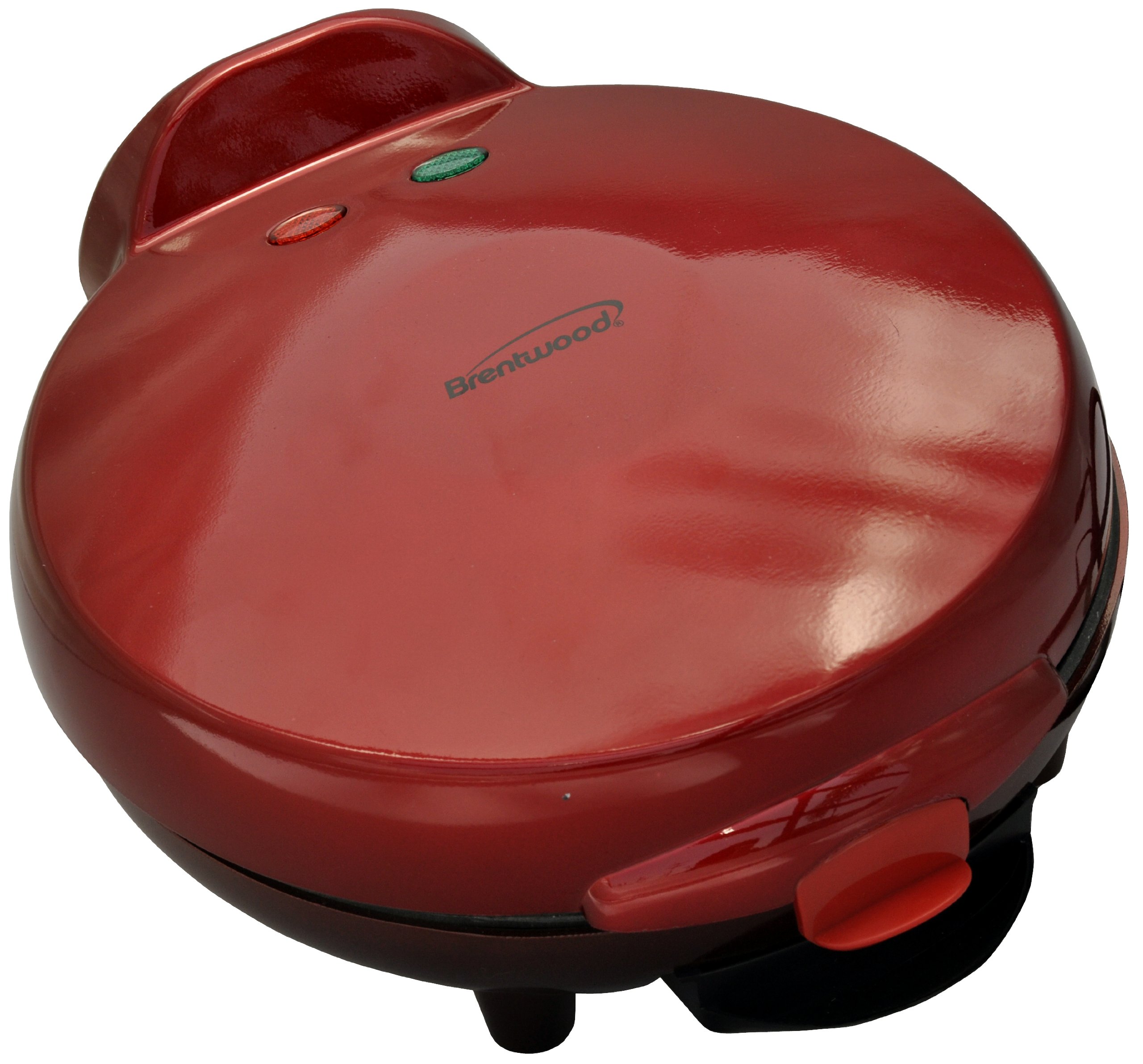 Brentwood TS-120 8-Inch Red Quesadilla Maker - Electric Tortilla Press for Quick & Easy Mexican Meals - Perfect for Home, Parties & Restaurants