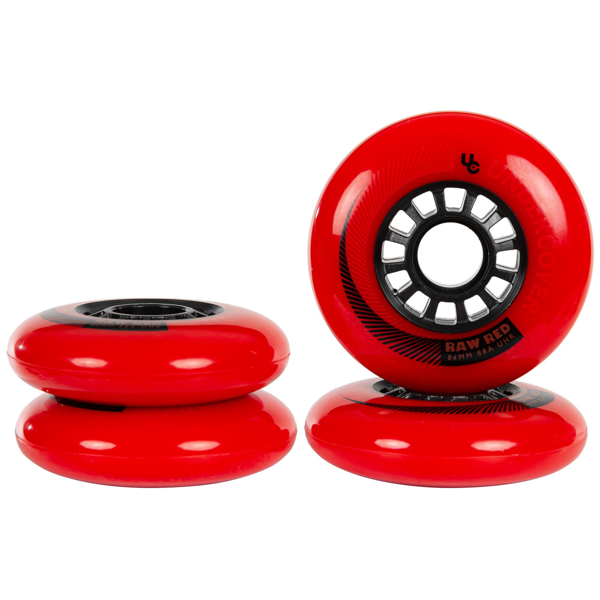 Premium 84/85A Red Skateboard Wheels - 4 Pack for Smooth Cruising & Street Skating | High-Performance Wheels for Longboard & Skateboard Enthusiasts