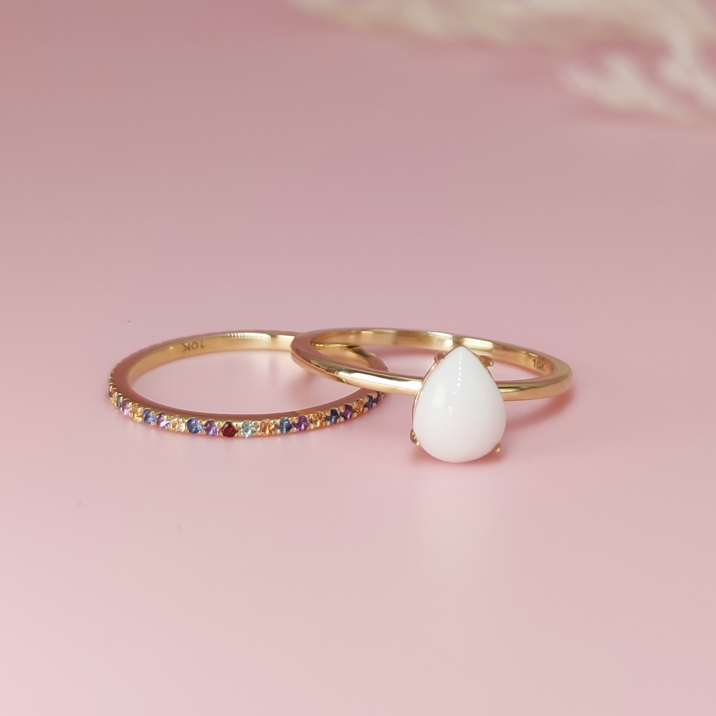 Love Drop Breast Milk Ring Set - Sterling Silver Keepsake Jewelry for Moms - Perfect for Breastfeeding, Mother's Day & Baby Showers