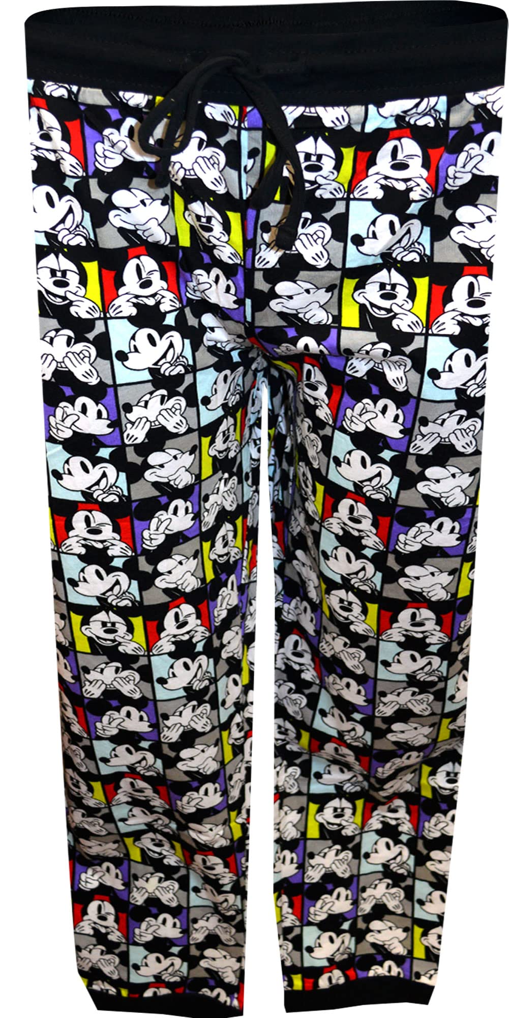Disney Mickey Mouse Expressions Jogger Lounge Pants for Men - Soft & Comfortable Casual Sweatpants - Perfect for Home, Lounge & Disney Theme Parties