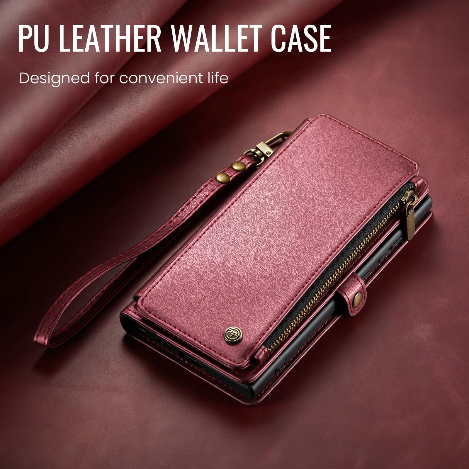 Samsung Galaxy S21 5G Case with RFID Blocking - PU Leather Wallet Phone Cover for Men & Women, Perfect for Daily Use & Travel