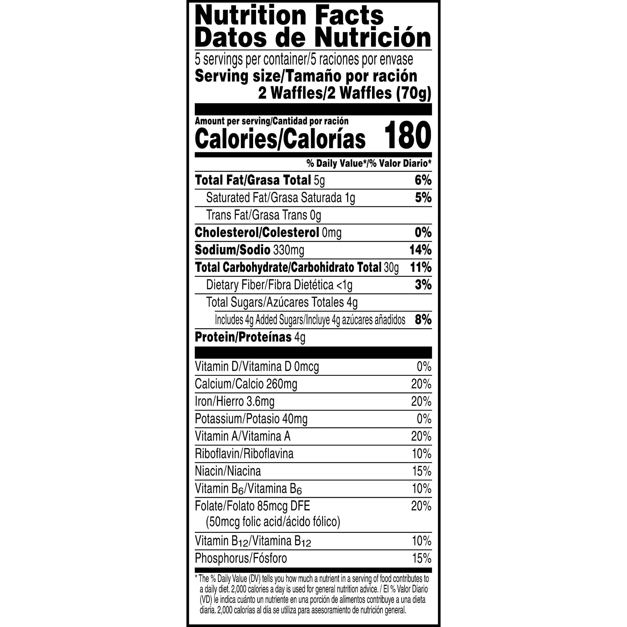 Eggo Homestyle Frozen Waffles - Original Flavor, 10 Count (12.3oz) - Quick Breakfast Food for Busy Mornings, School Lunches & Family Breakfasts