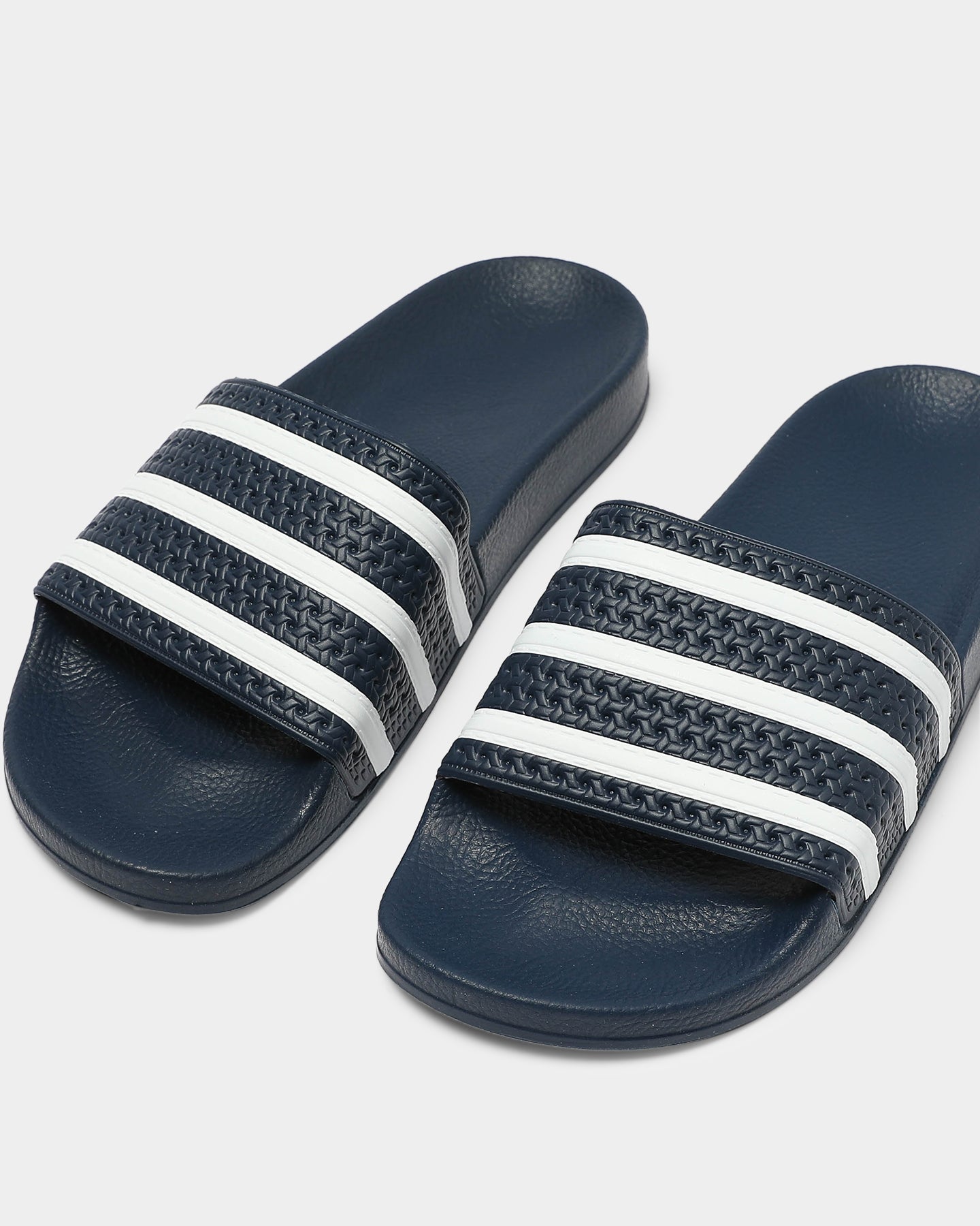 Adidas Originals Adilette Slide Sandals for Men & Women - Navy/White - Comfortable Pool Slides for Beach, Shower & Casual Wear