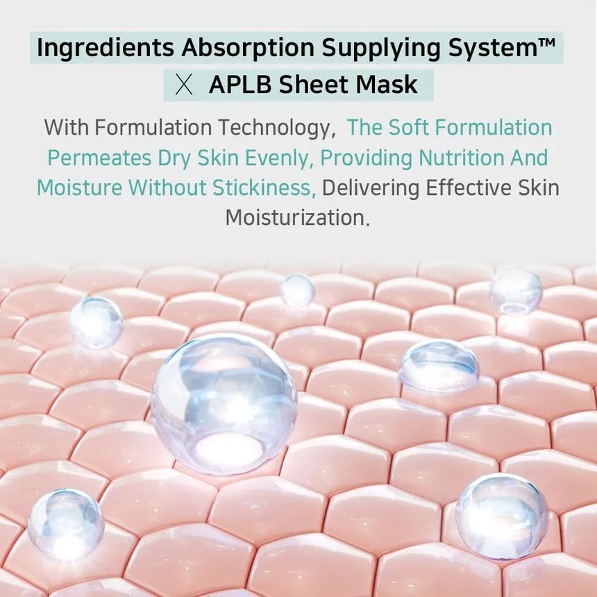 APLB Glutathione & Niacinamide Brightening Sheet Mask (25ml x 10 Pack) - Korean Skincare for Dark Spots & Dull Skin | At-Home Spa Treatment & Daily Hydration