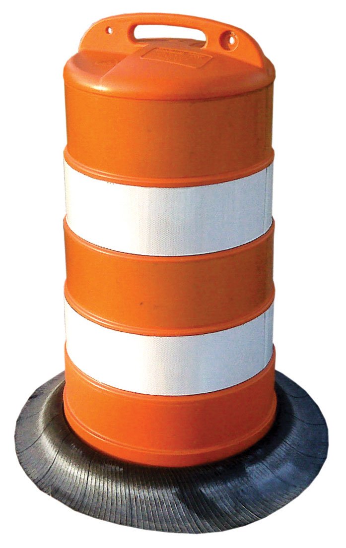 Jackson Safety 22805 Grip and Go Low Density Polyethylene Traffic Cone with 4