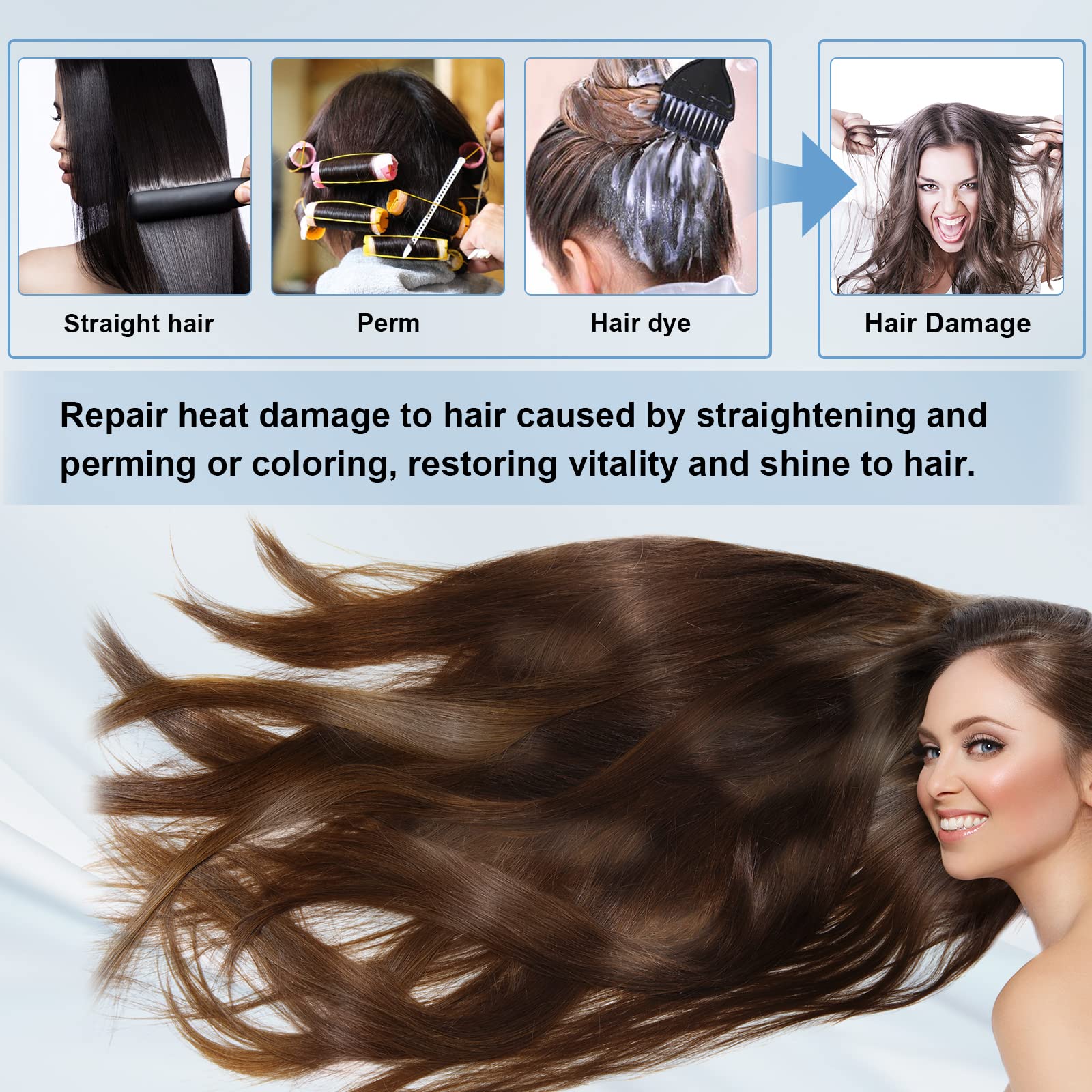 Elitzia ET1411 Flat Hair Iron for Hair Coloring & Repair - 15.8F Professional Salon Styling Tool for Damaged Hair Treatment - Perfect for Home Use & Salon Styling (Layflat Design)