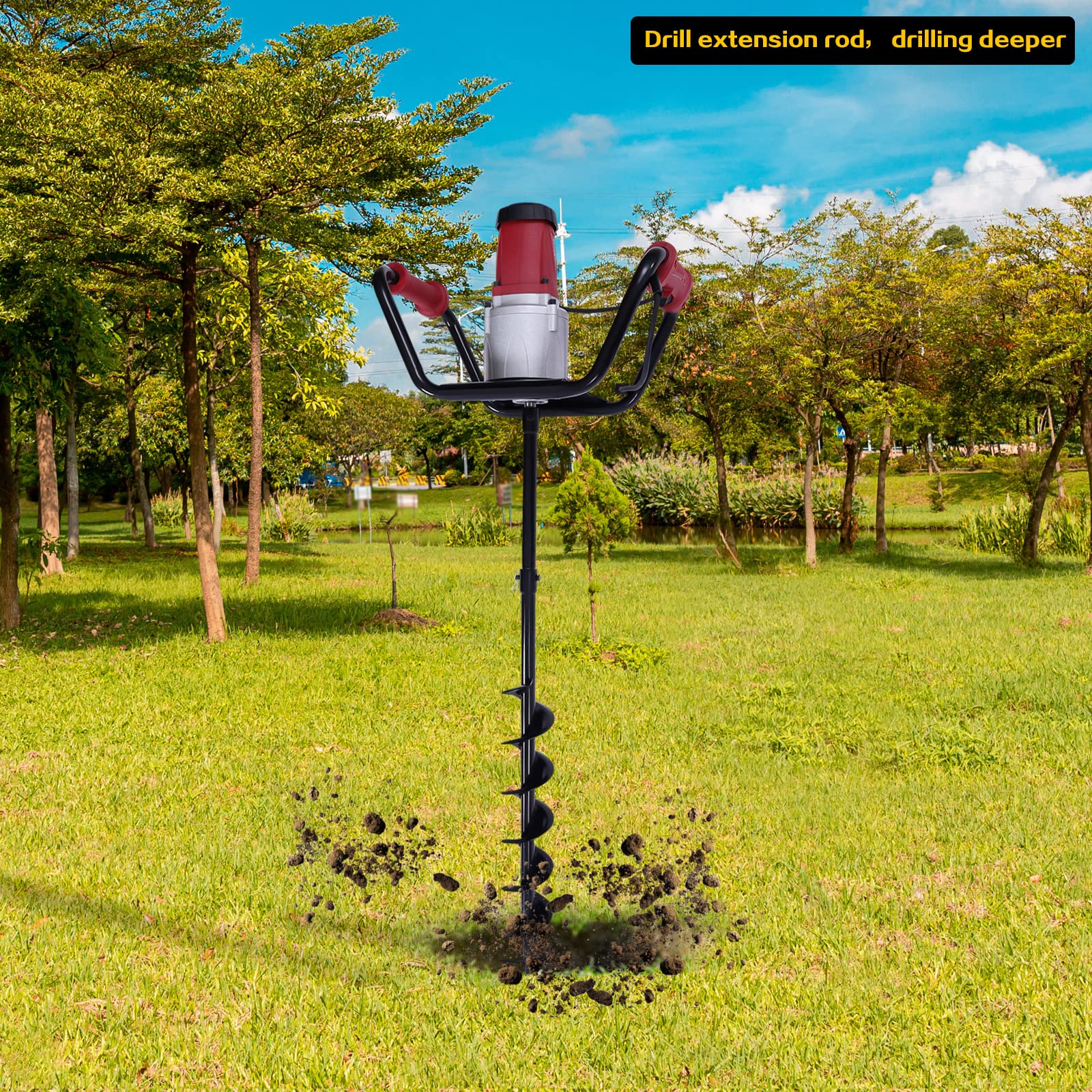 1500W Electric Post Hole Digger with 4