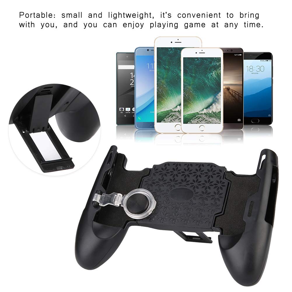 Dilwe 3 in 1 Portable Universal Mobile Phone Gamepad Holder - Telescopic Controller for 4.5-6.5 Inch Smartphones | Perfect for Gaming, Streaming & Travel