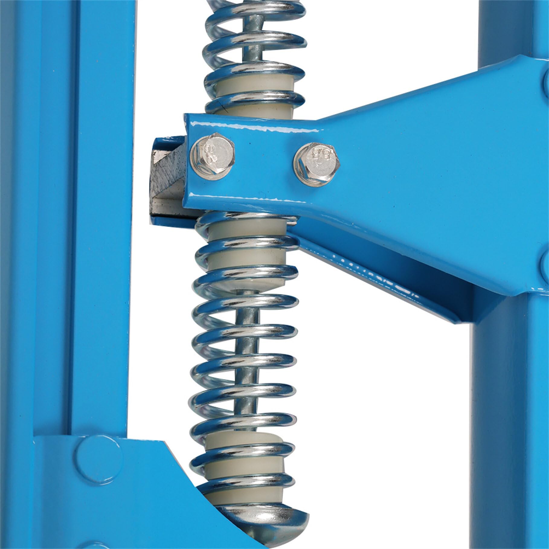 Adjustable 36-48 Inch Aluminum Drywall Stilts for Adults - Professional Height Adjustable Construction Stilts for Painting, Ceiling Work & Elevated Jobs - Blue Safety Stilts for Roofing, Maintenance & DIY Projects