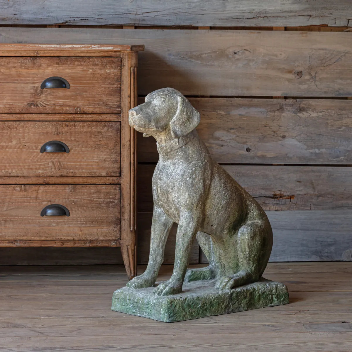 Vintage Hound Dog Statue - Handcrafted Home Decor for Living Room, Garden, or Office | Perfect Gift for Dog Lovers