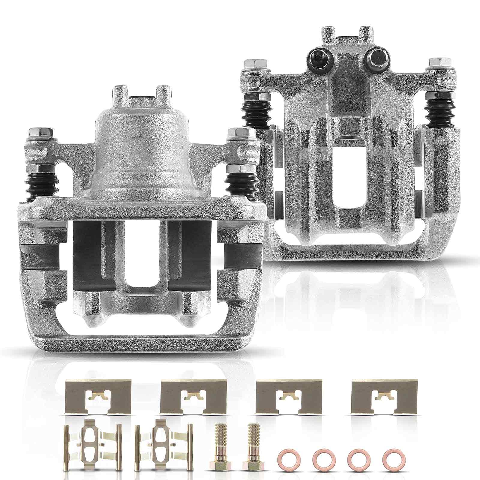 Set of 2 Rear Brake Caliper Assembly Replacement for Honda CR-V 2007-2016, Crosstour 2012-2015, Acura RDX 2013-2018 - Perfect for Smooth Braking & Safe Driving