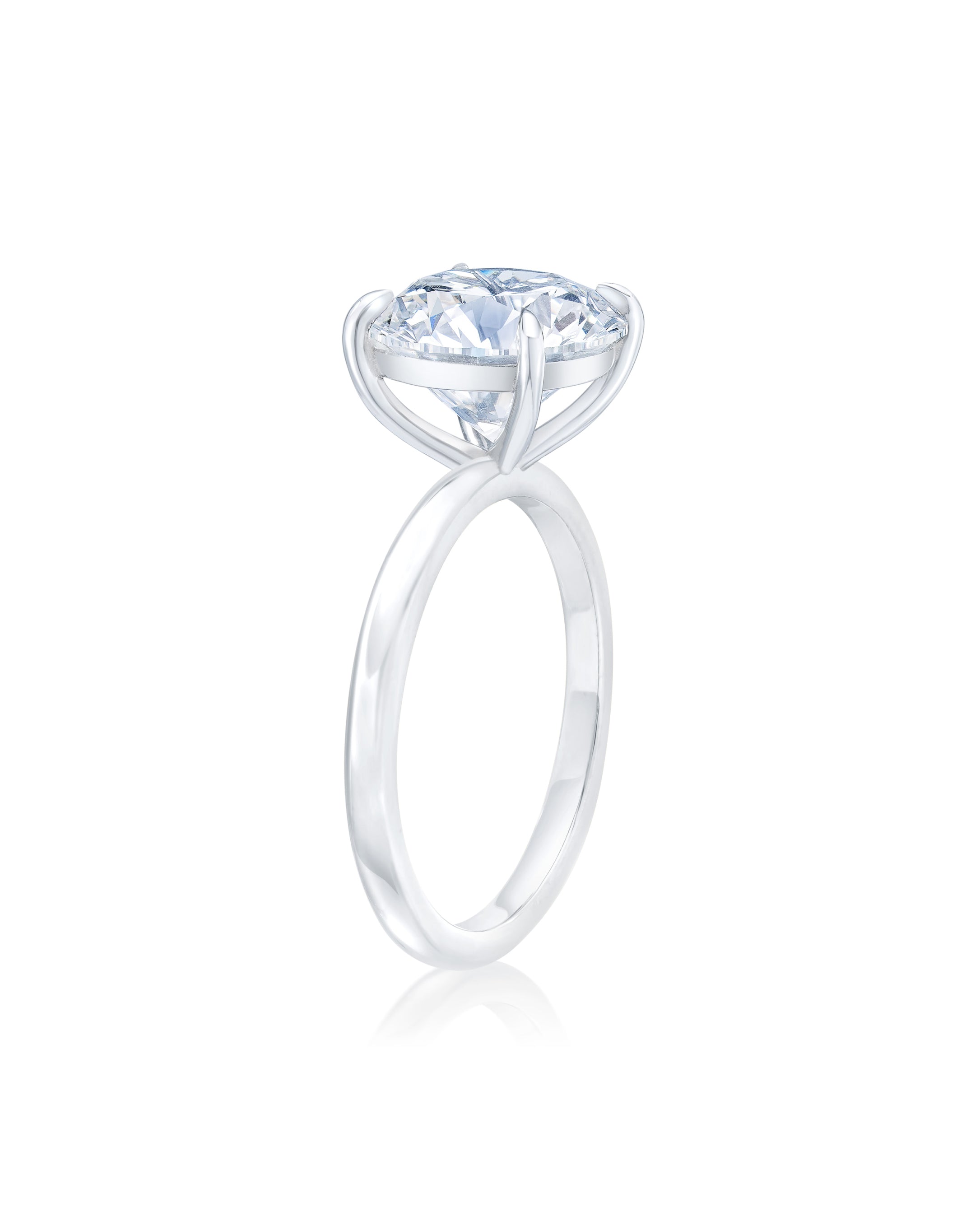 RC Solitaire Ring - Vintage Style Cubic Zirconia Engagement Ring for Women, Perfect for Weddings, Anniversaries & Romantic Gifts