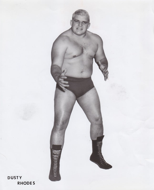 1968 WCCW Dusty Rhodes Rookie Vintage Wrestling Promo Photo - Collectible Memorabilia for Wrestling Fans & Sports Enthusiasts - Perfect for Display in Man Caves, Sports Bars, and Memorabilia Collections