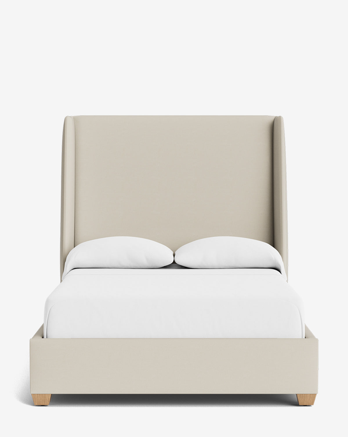 Walt Bed Tall Headboard - Queen Size Upholstered Bed Frame with Adjustable Height - Perfect for Modern Bedroom Decor & Small Spaces