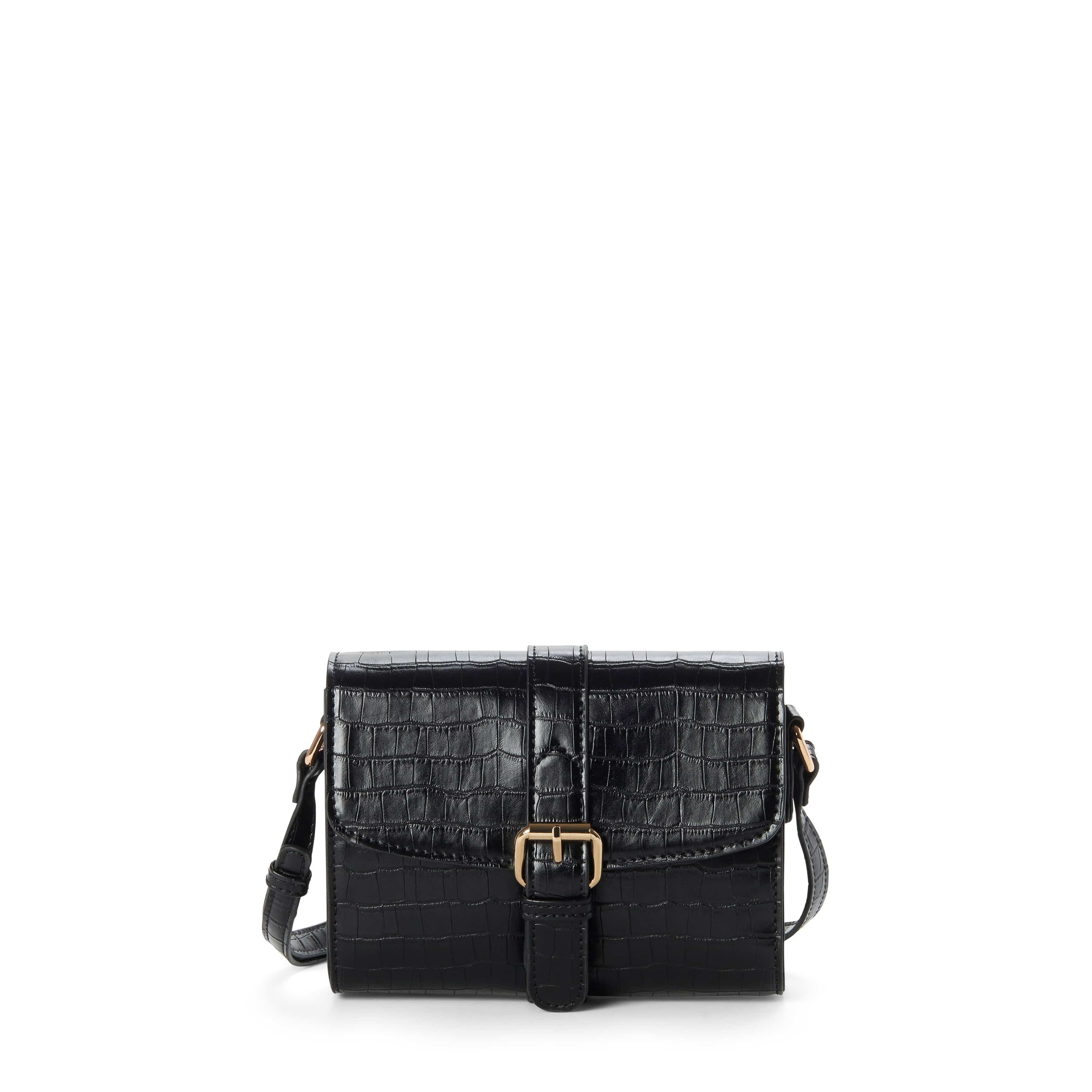 Lindsay II Vegan Leather Crossbody Bag for Women | Stylish Croco-Embossed Purse in Multiple Colors | Perfect for Work, Travel & Everyday Use