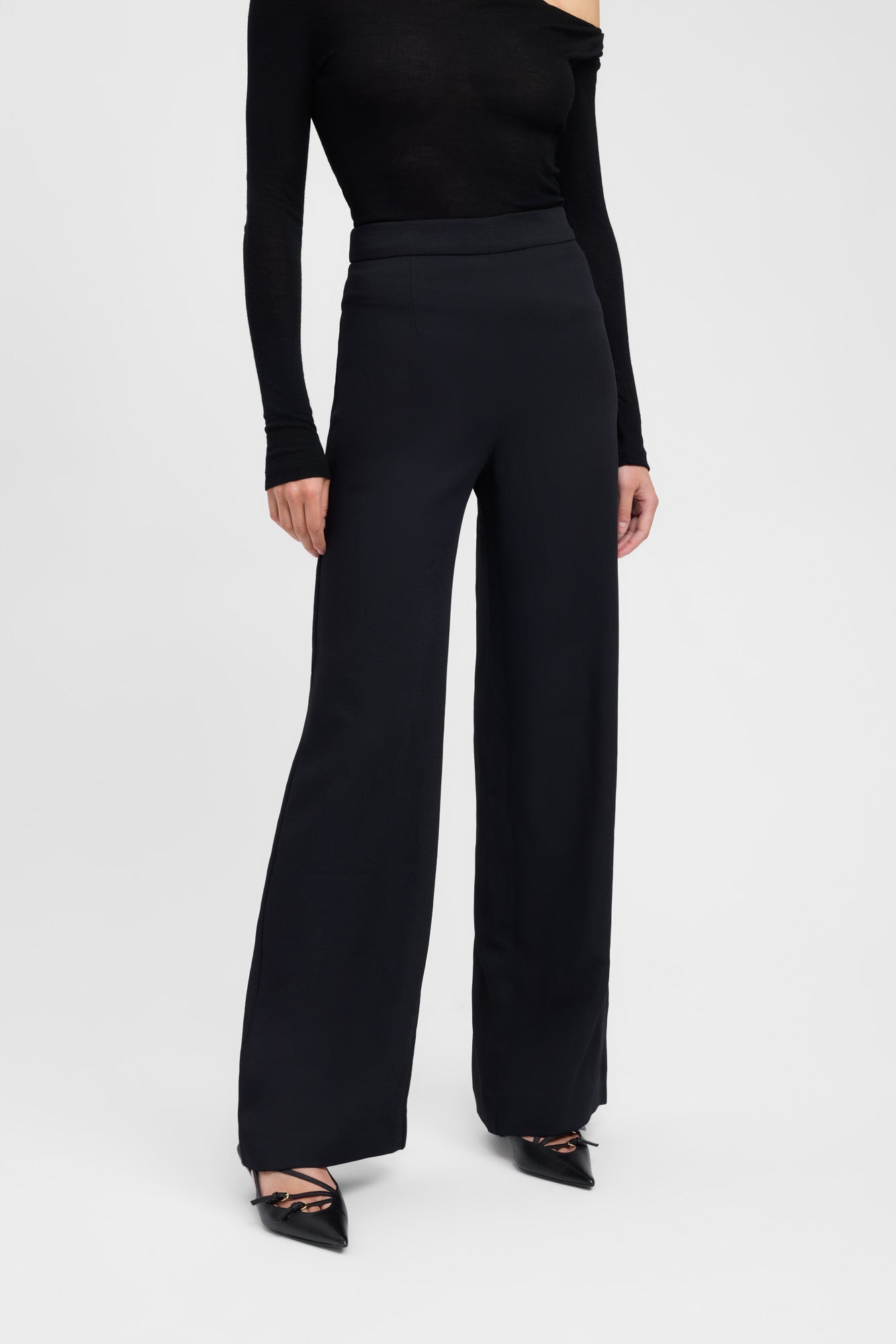 Premium Black Oyster Pants for Women - Comfortable Stretch High-Waisted Leggings for Yoga, Workout & Everyday Wear