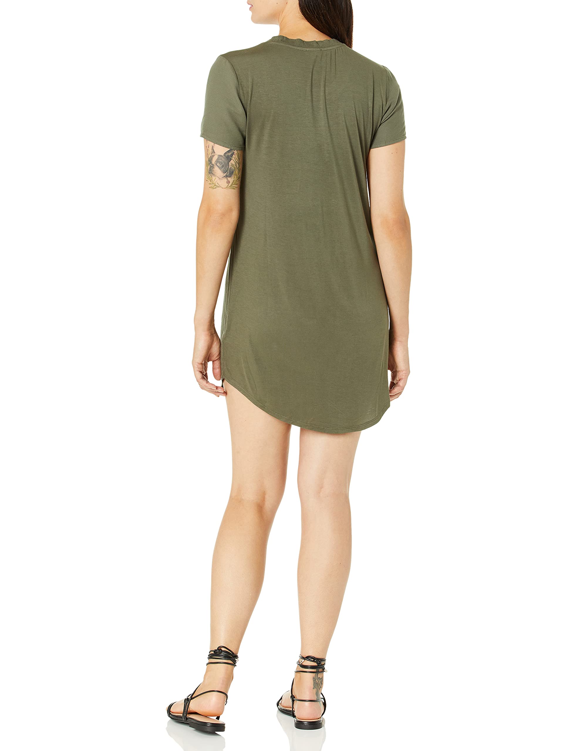 Stylish Women's Short Sleeve T-Shirt Dress - Casual Summer Outfit for Beach, Travel & Everyday Wear