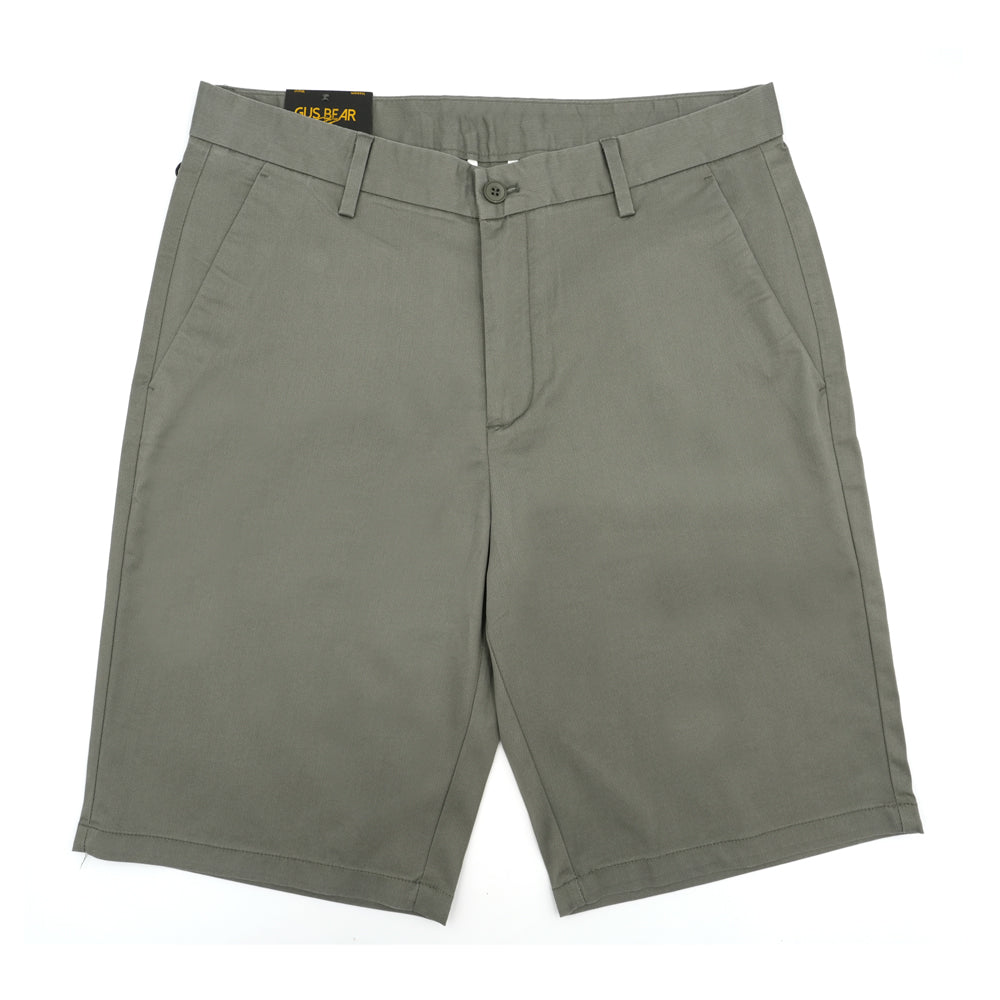 GUS BEAR Men's Casual Bermuda Shorts - Comfortable Grey Summer Shorts for Outdoor Activities, Beach, and Travel
